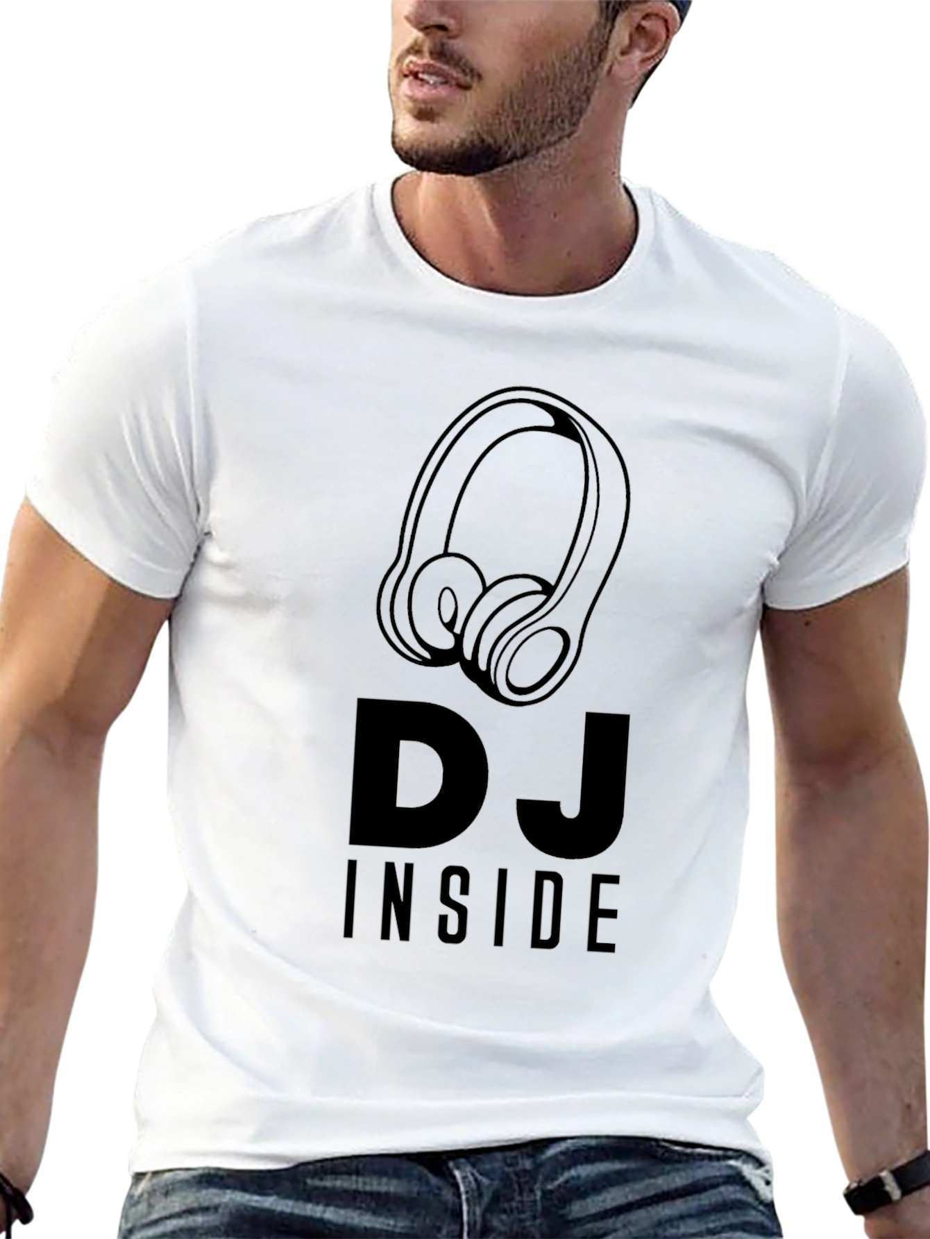 DJ Inside Graphic Tee - Music Lovers T-Shirt