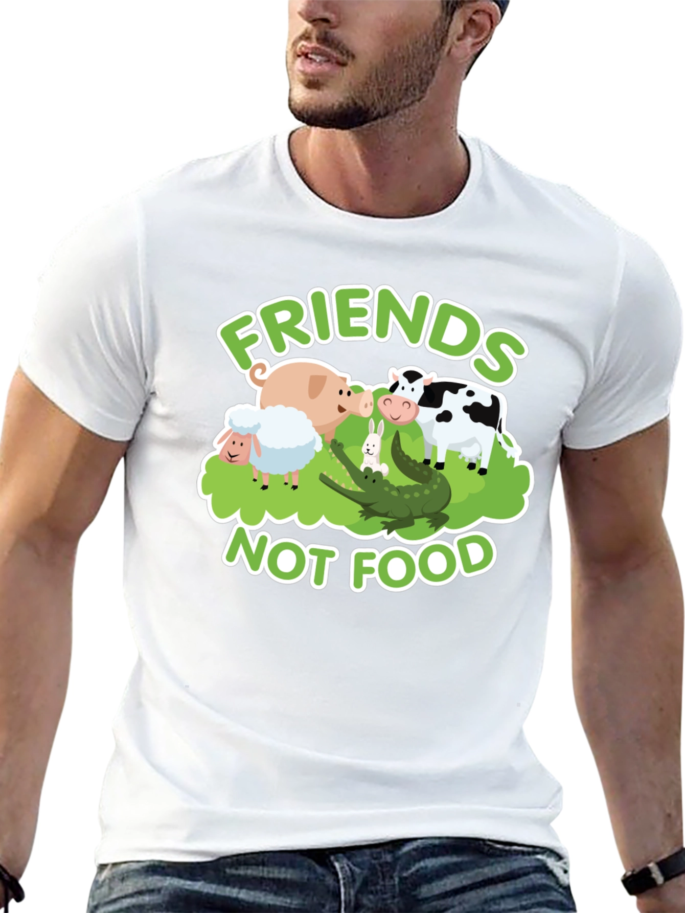 Friends Not Food Vegan T-Shirt