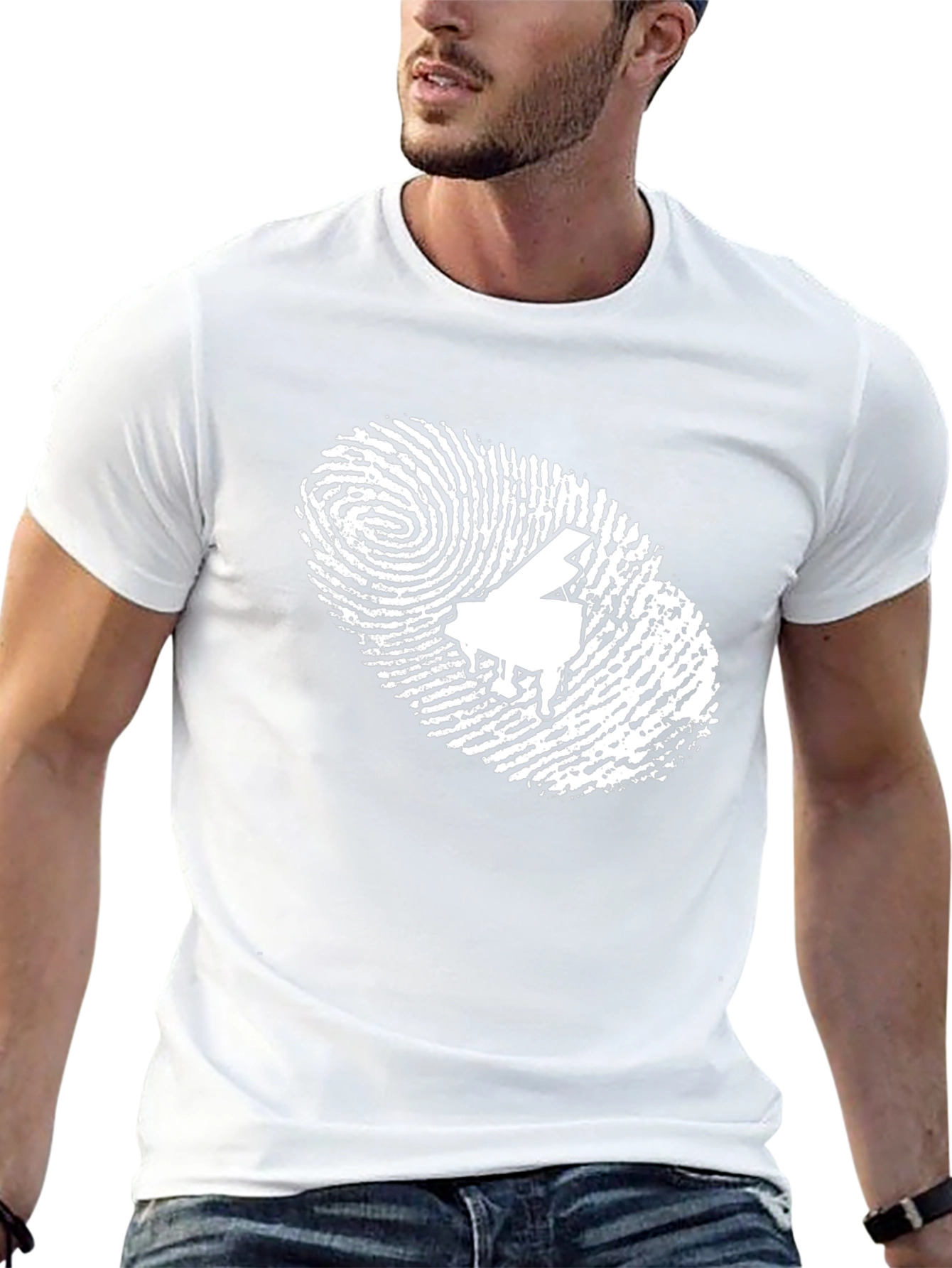 Piano Fingerprint Black T-Shirt
