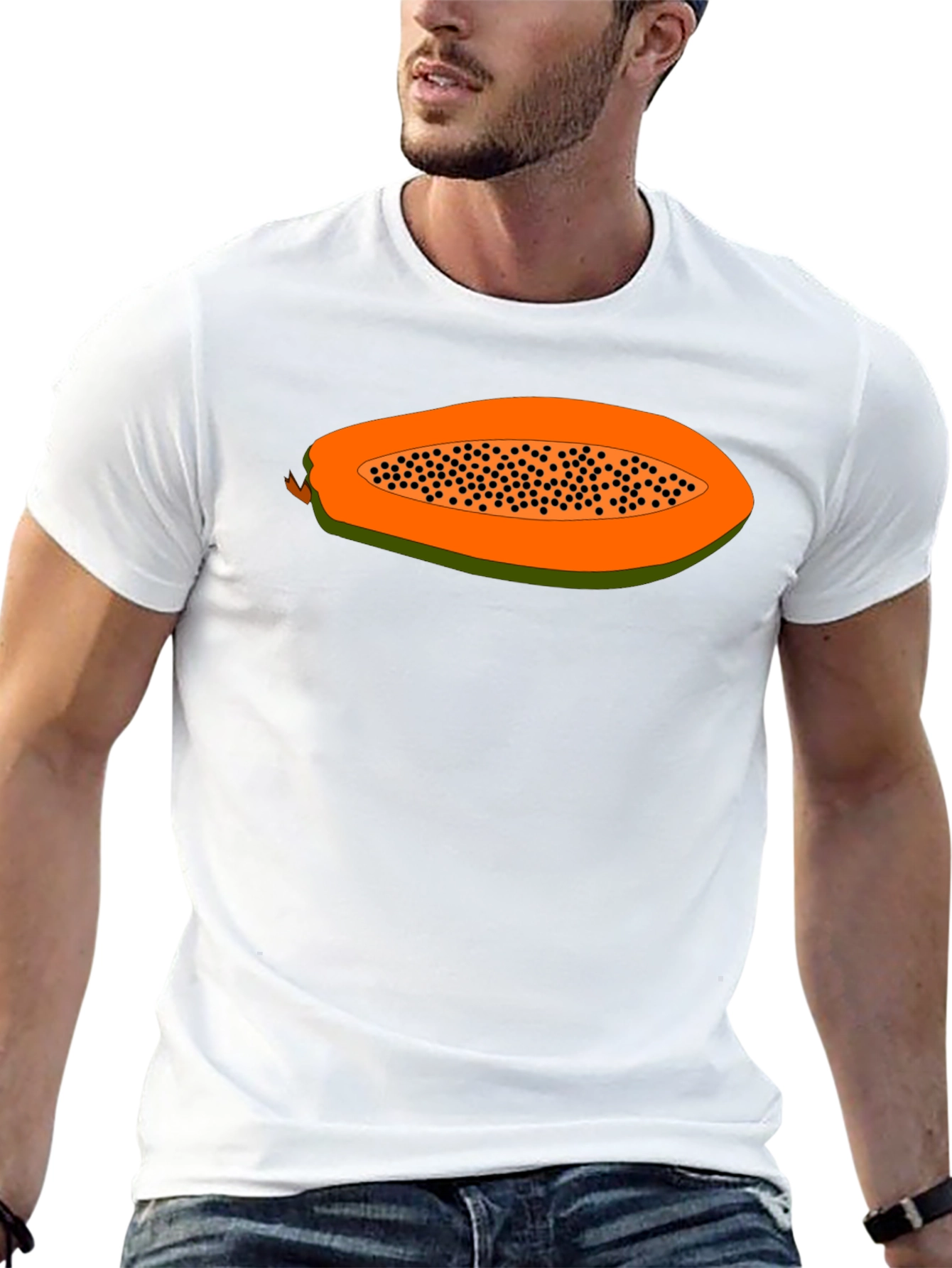 Papaya T-Shirt - Tropical Fruit Design