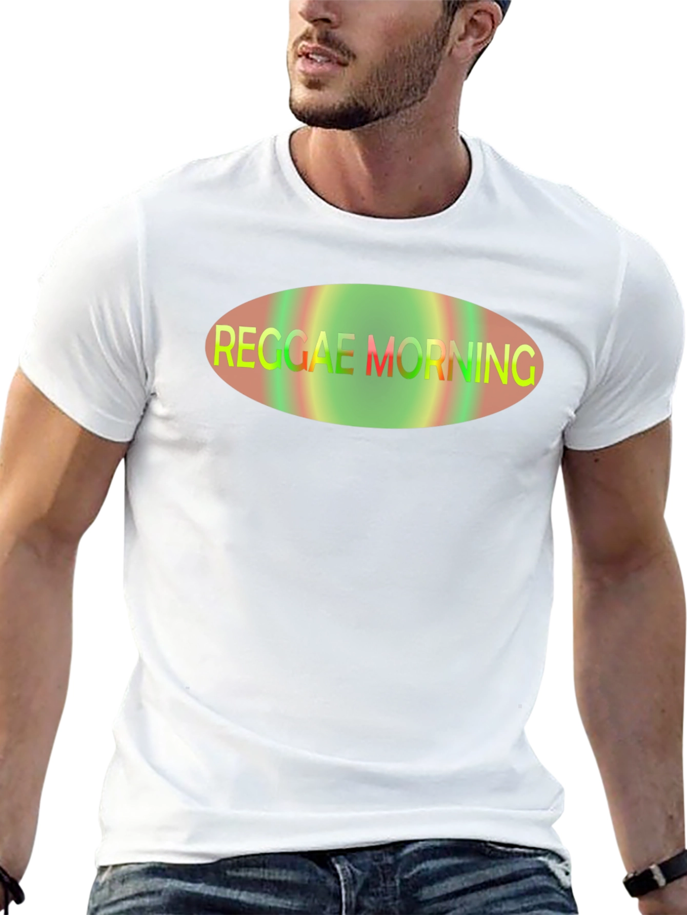 Reggae Morning Graphic T-Shirt - Black