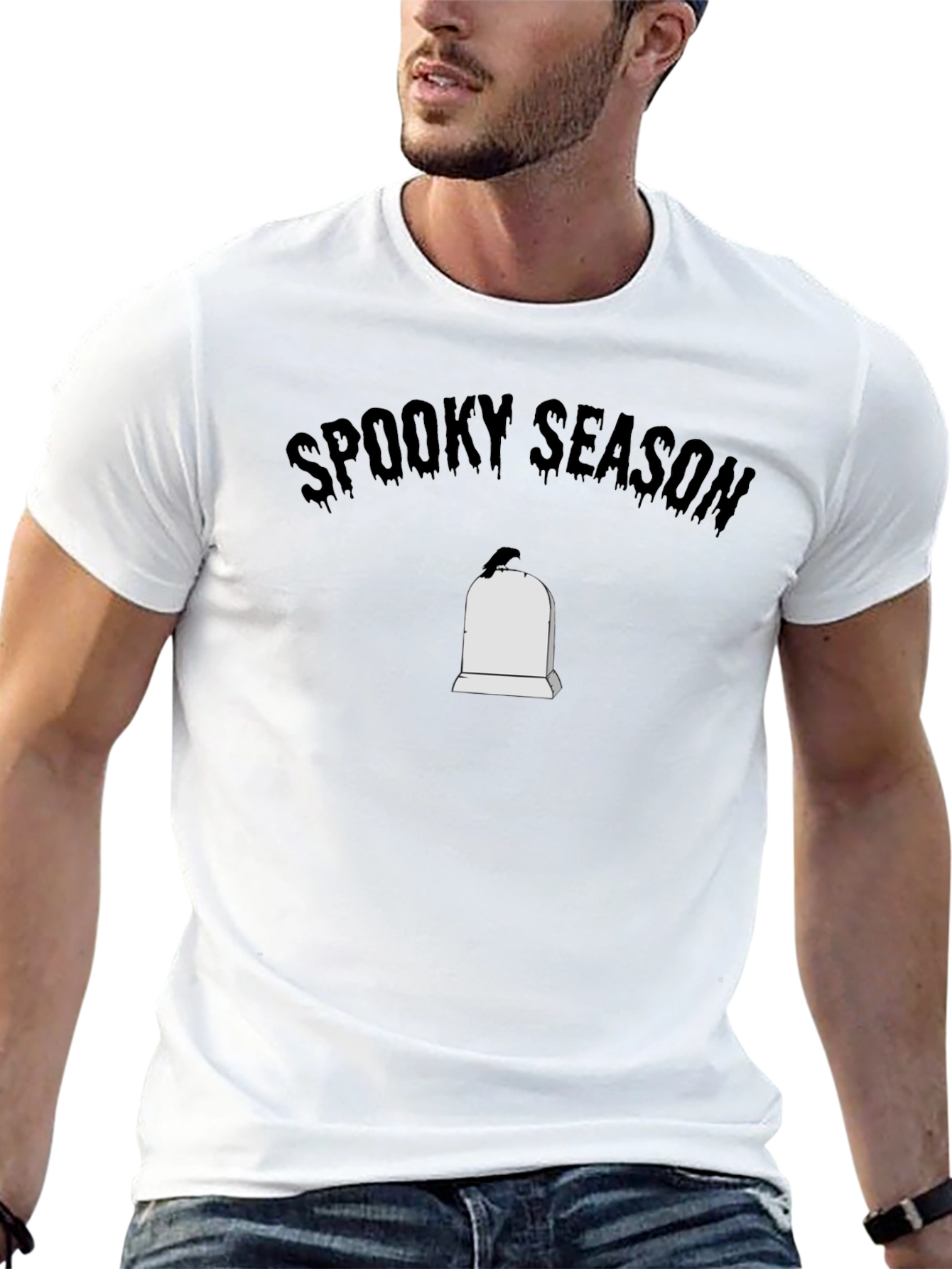 Spooky Season Tombstone Graphic T-Shirt