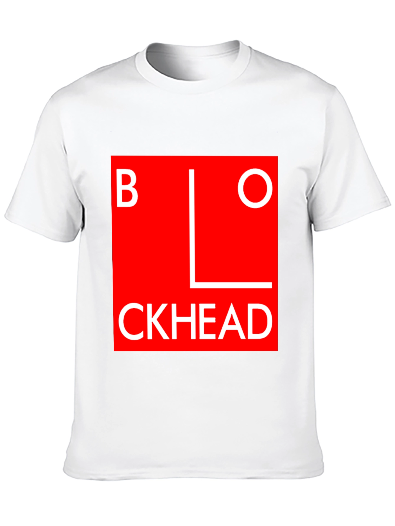 Blockhead Graphic Tee - Bold Statement T-Shirt