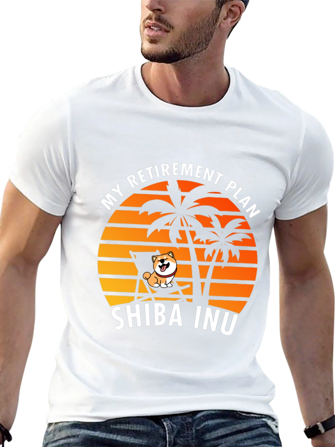 Shiba Inu Retirement Plan Graphic Tee