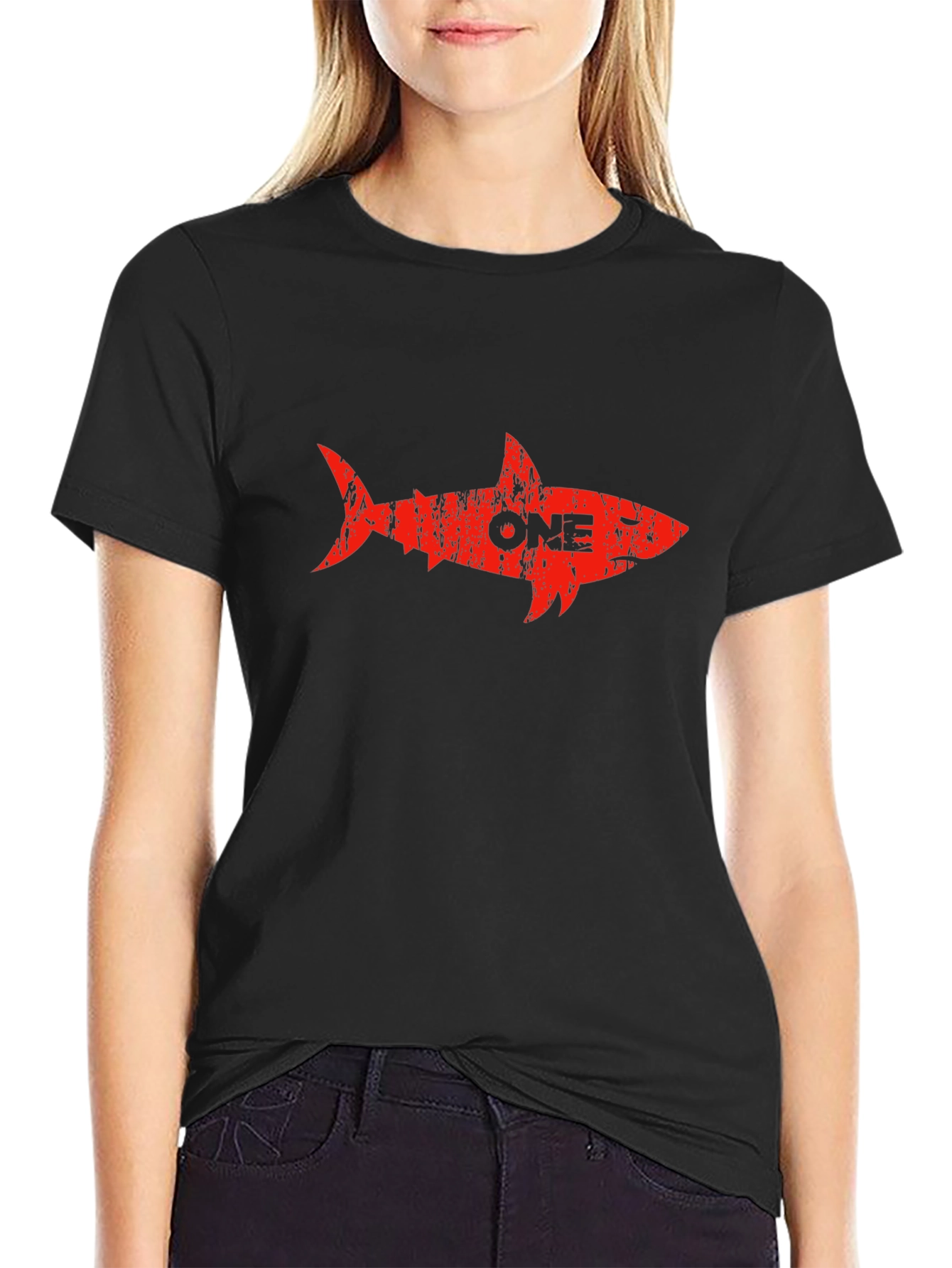 Mens Black Shark ONE Graphic Tee