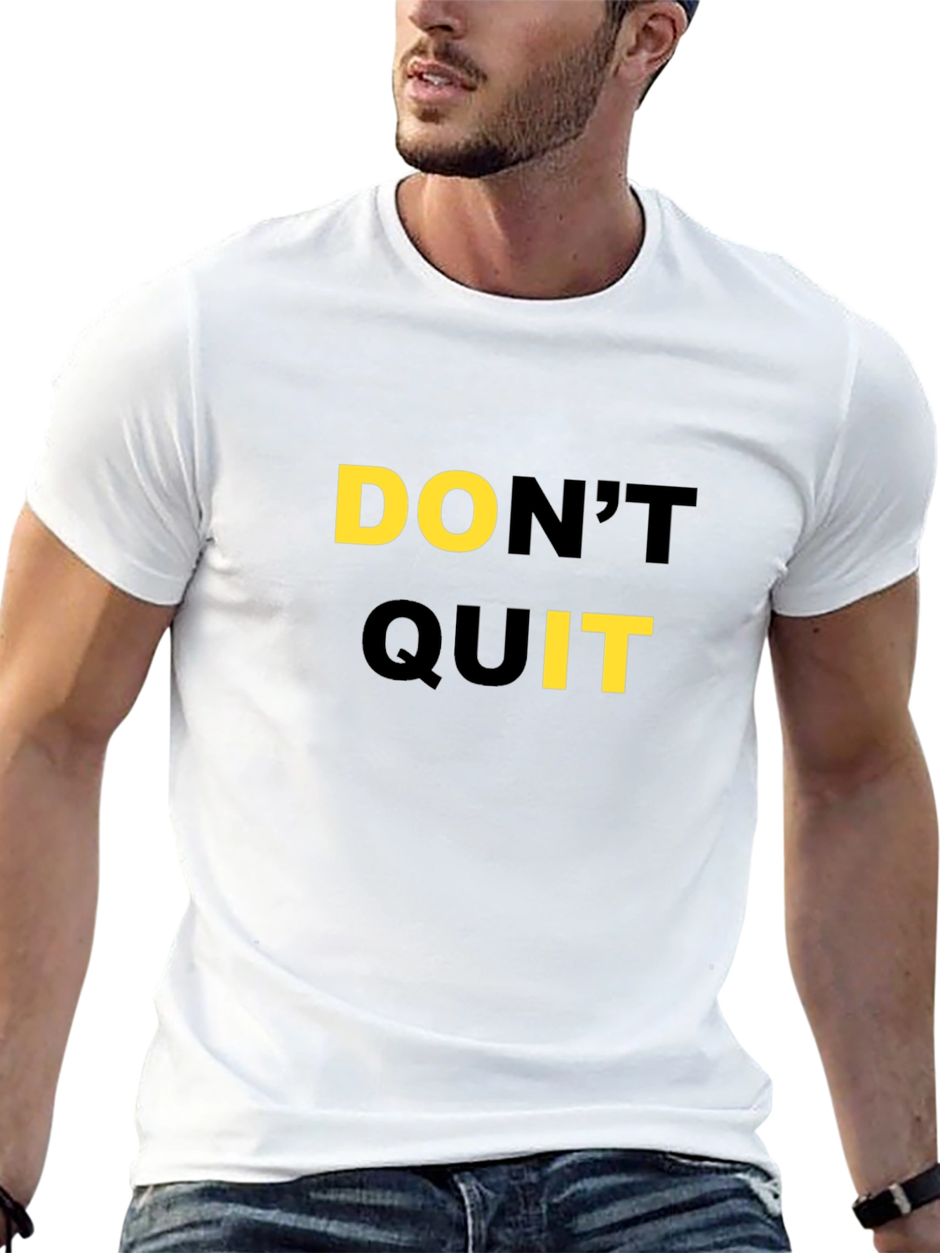 Motivational Dont Quit Black T-Shirt