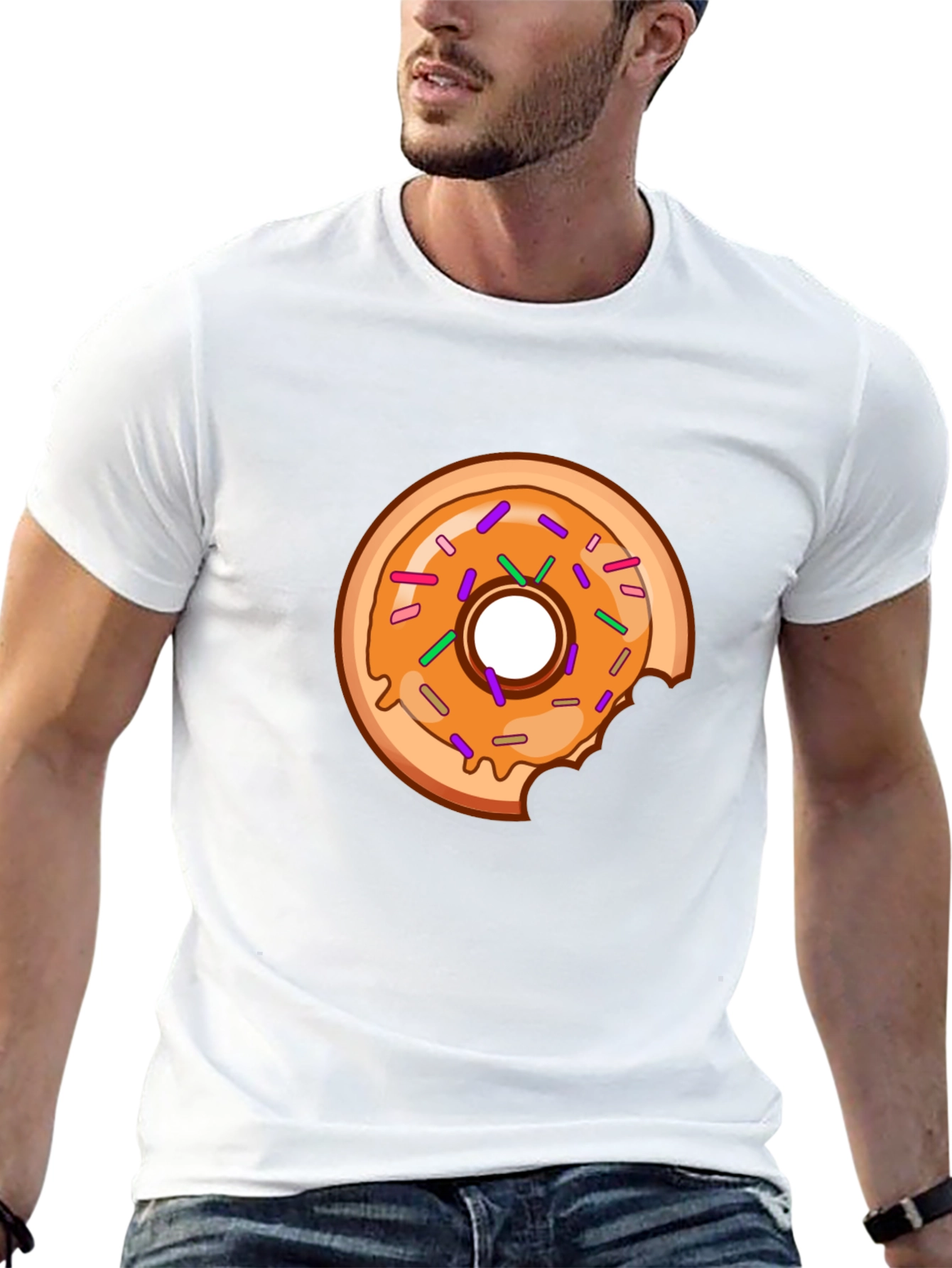 Donut Graphic T-Shirt - Casual Bite Tee