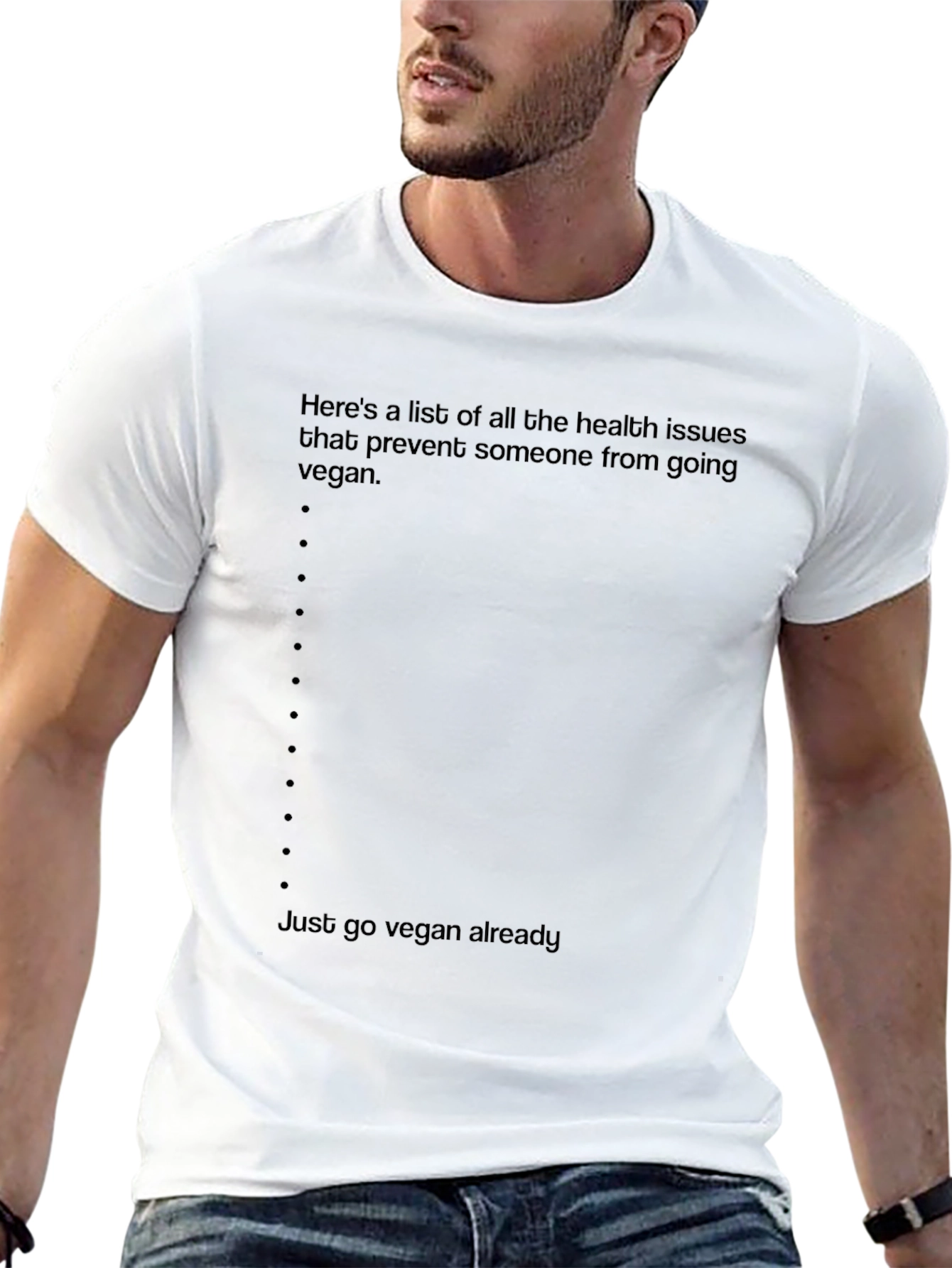 Vegan T-Shirt: Health Issues List
