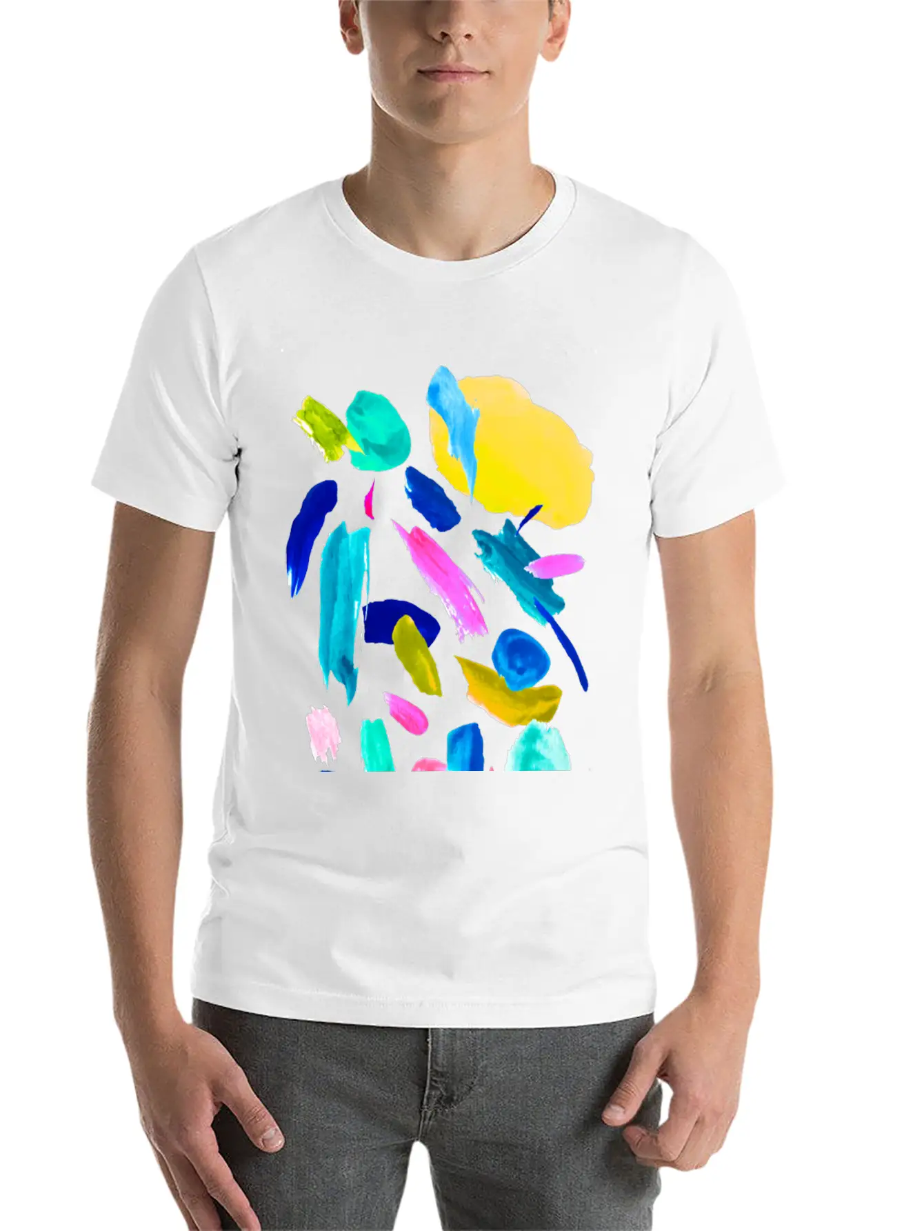 Abstract Lipsticks Unisex Casual T-Shirt – Clean Design For Daily Comfort