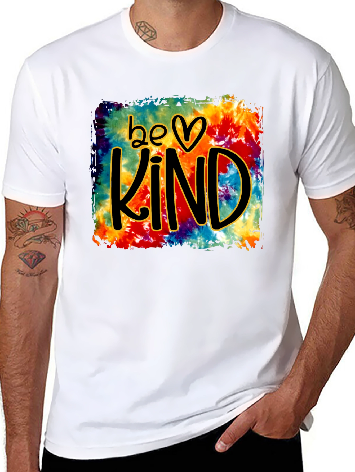 Be Kind Tie Dye Graphic T-Shirt