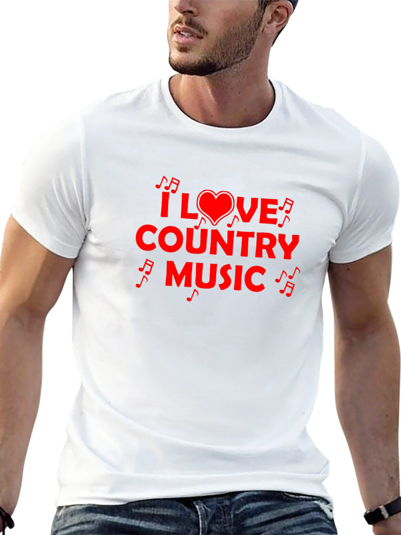 I Love Country Music Graphic T-Shirt