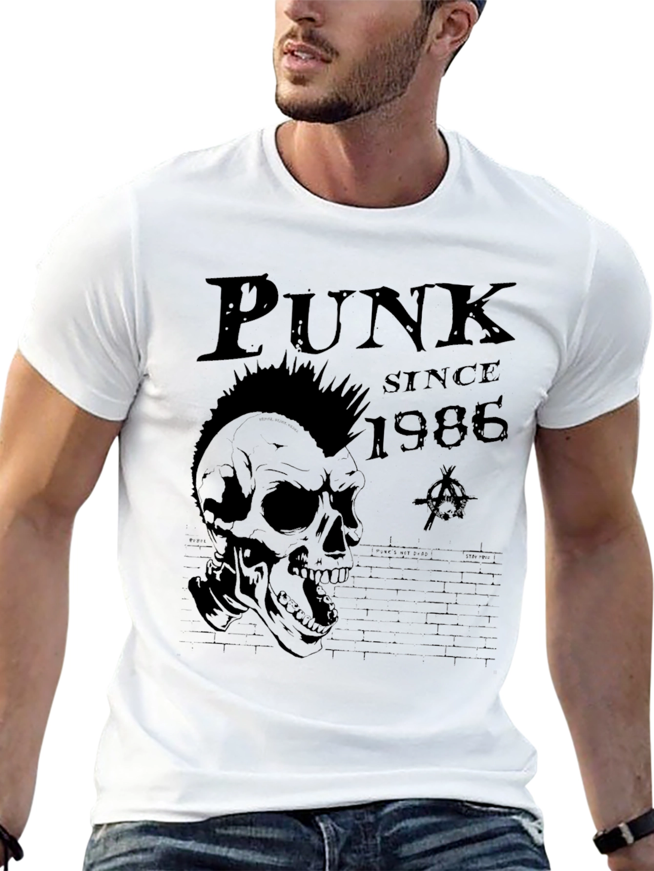 Punk Since 1986 Skull Graphic T-Shirt