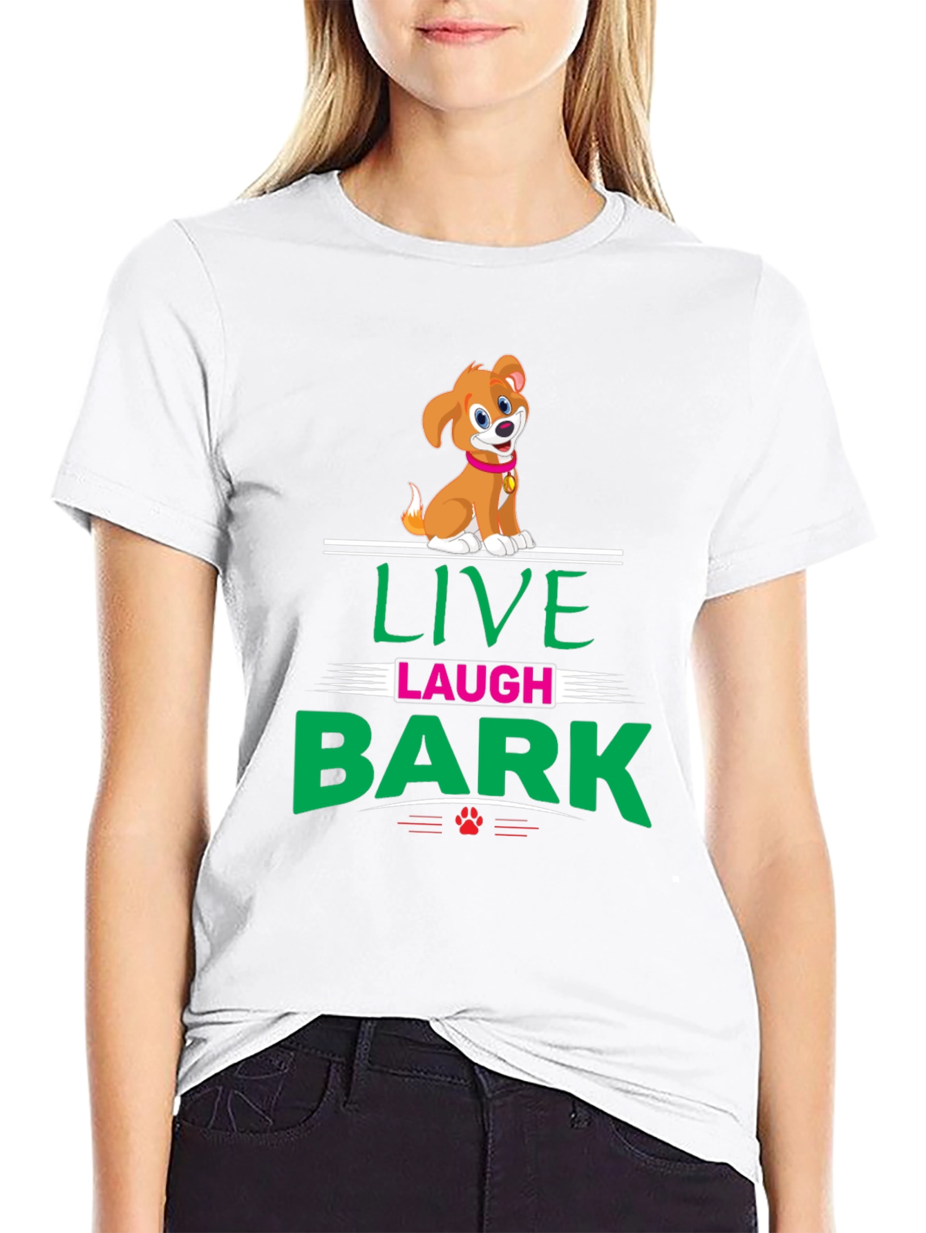 Live Laugh Bark T-Shirt