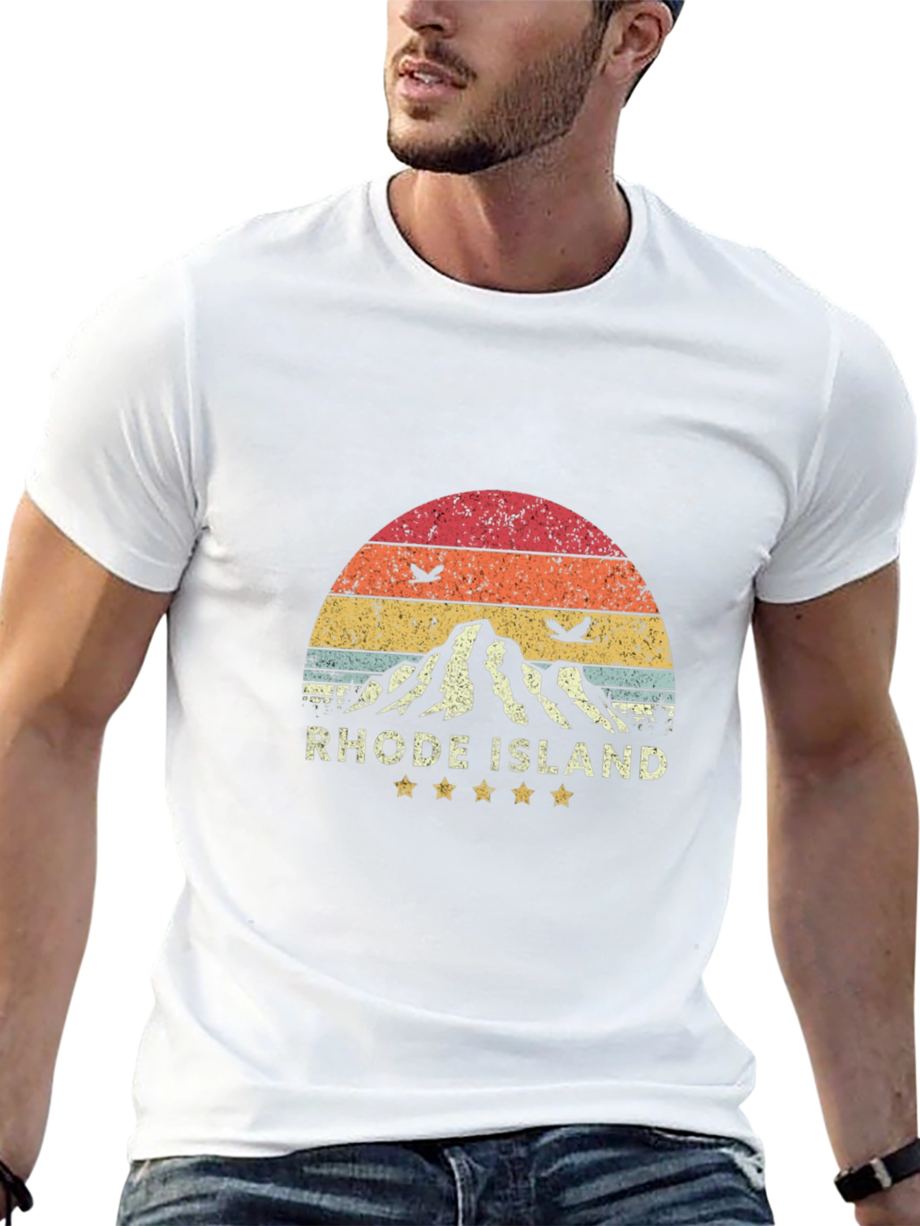 Retro Rhode Island Graphic Tee