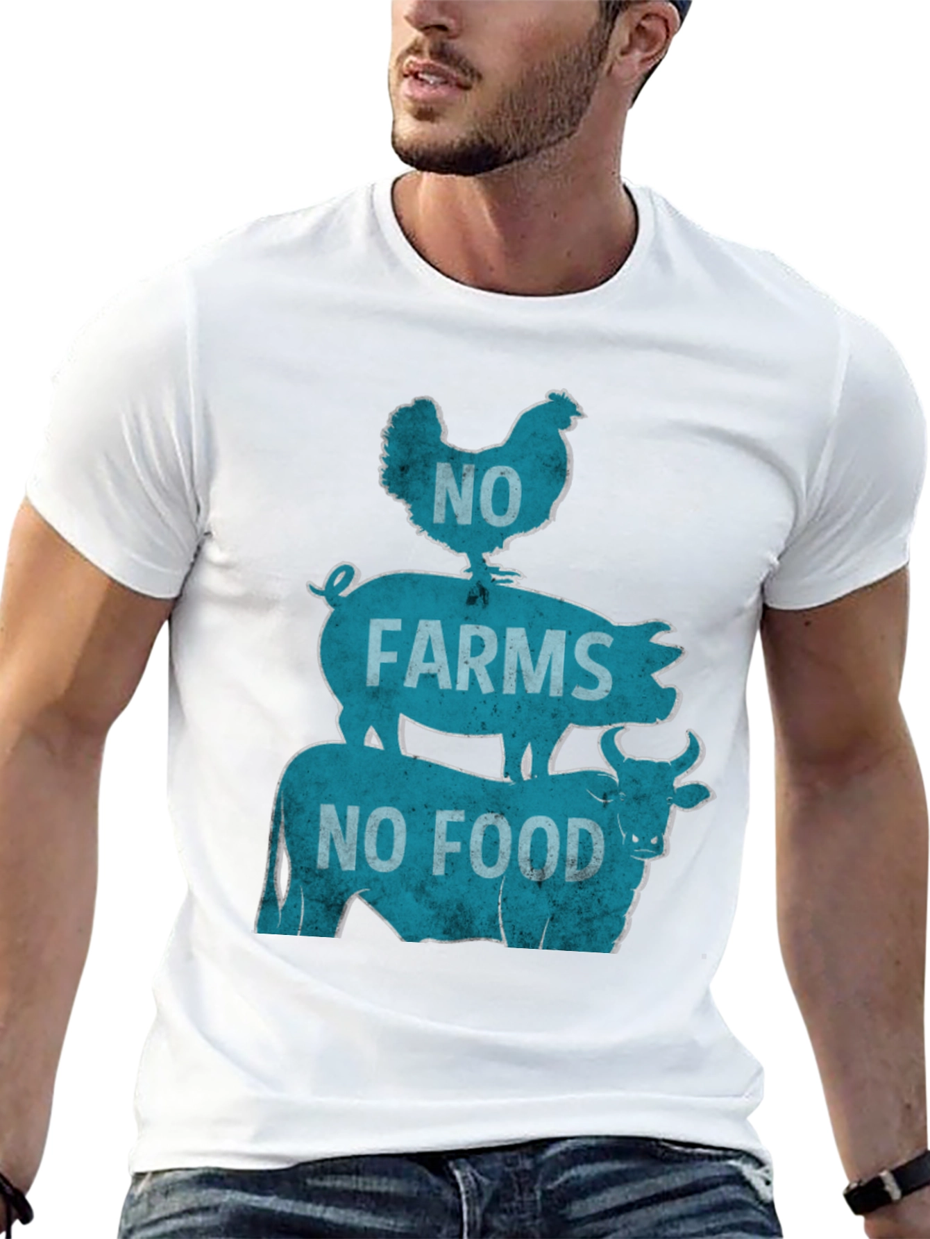 No Farms No Food Graphic Tee