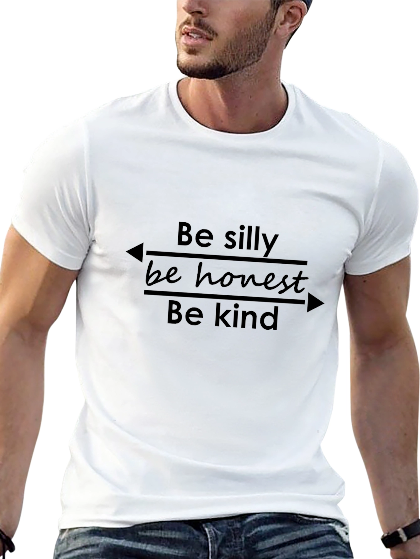 Be Silly Be Honest Be Kind Black T-Shirt