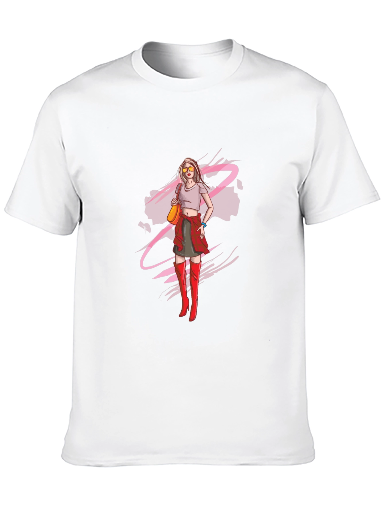 Trendy Woman Graphic Tee - Cool Casual Style