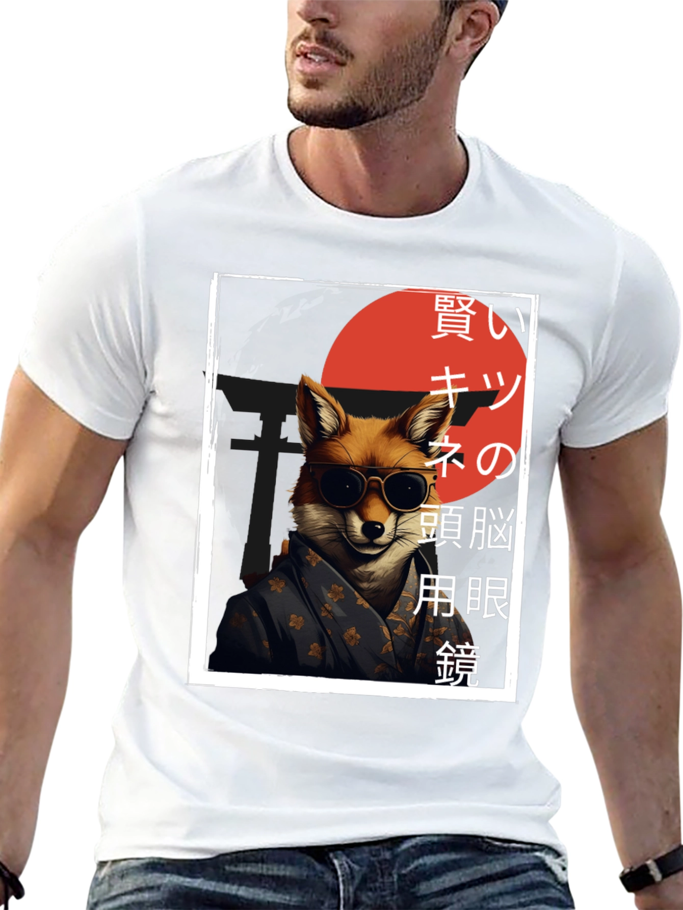 Cool Fox Graphic Tee - Japanese Inspired Streetwear
