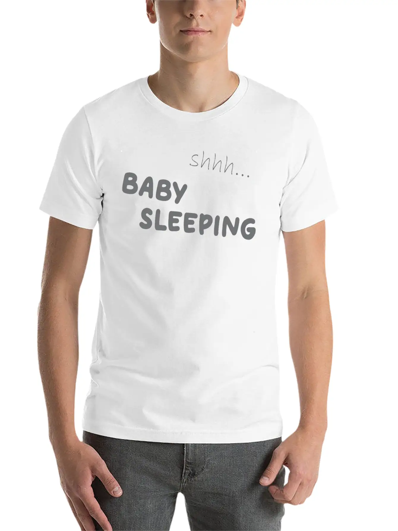 Baby Sleeping Unisex Casual T-Shirt – Clean Design For Daily Comfort