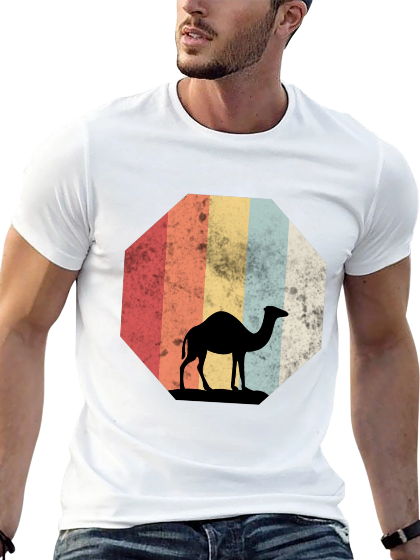 Retro Camel Silhouette T-Shirt