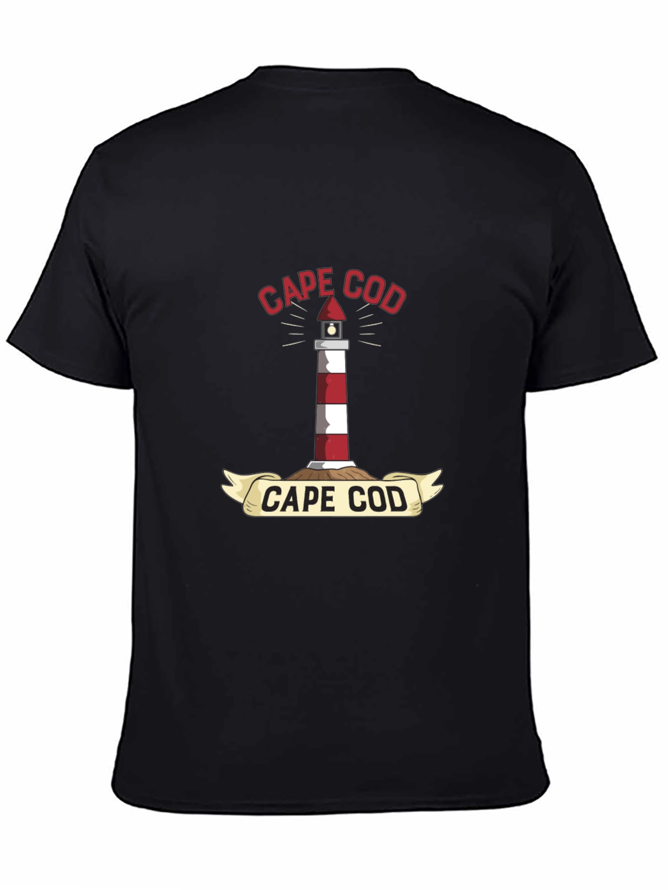 Cape Cod Lighthouse T-Shirt - Nautical Coastal Tee