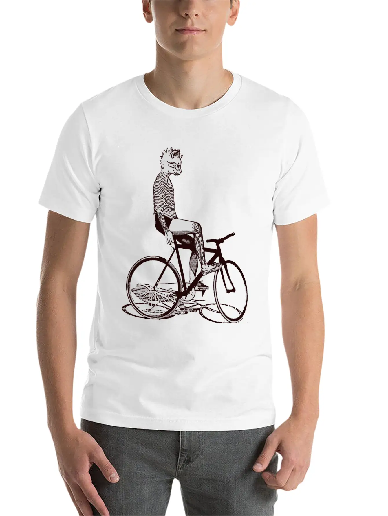 Bike Punk Unisex Casual T-Shirt – Clean Design For Daily Comfort