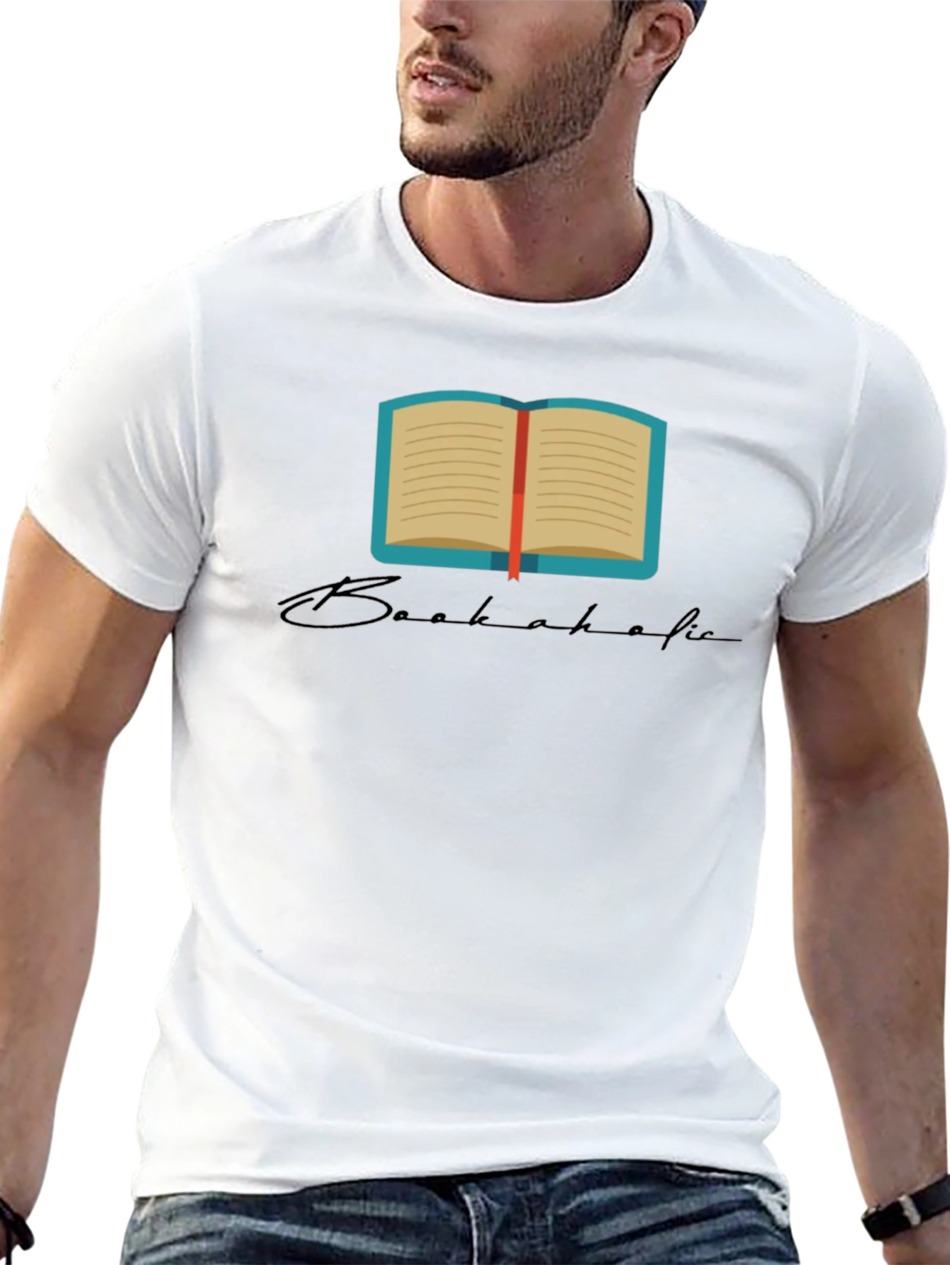Bookaholic Black T-Shirt - Read On!