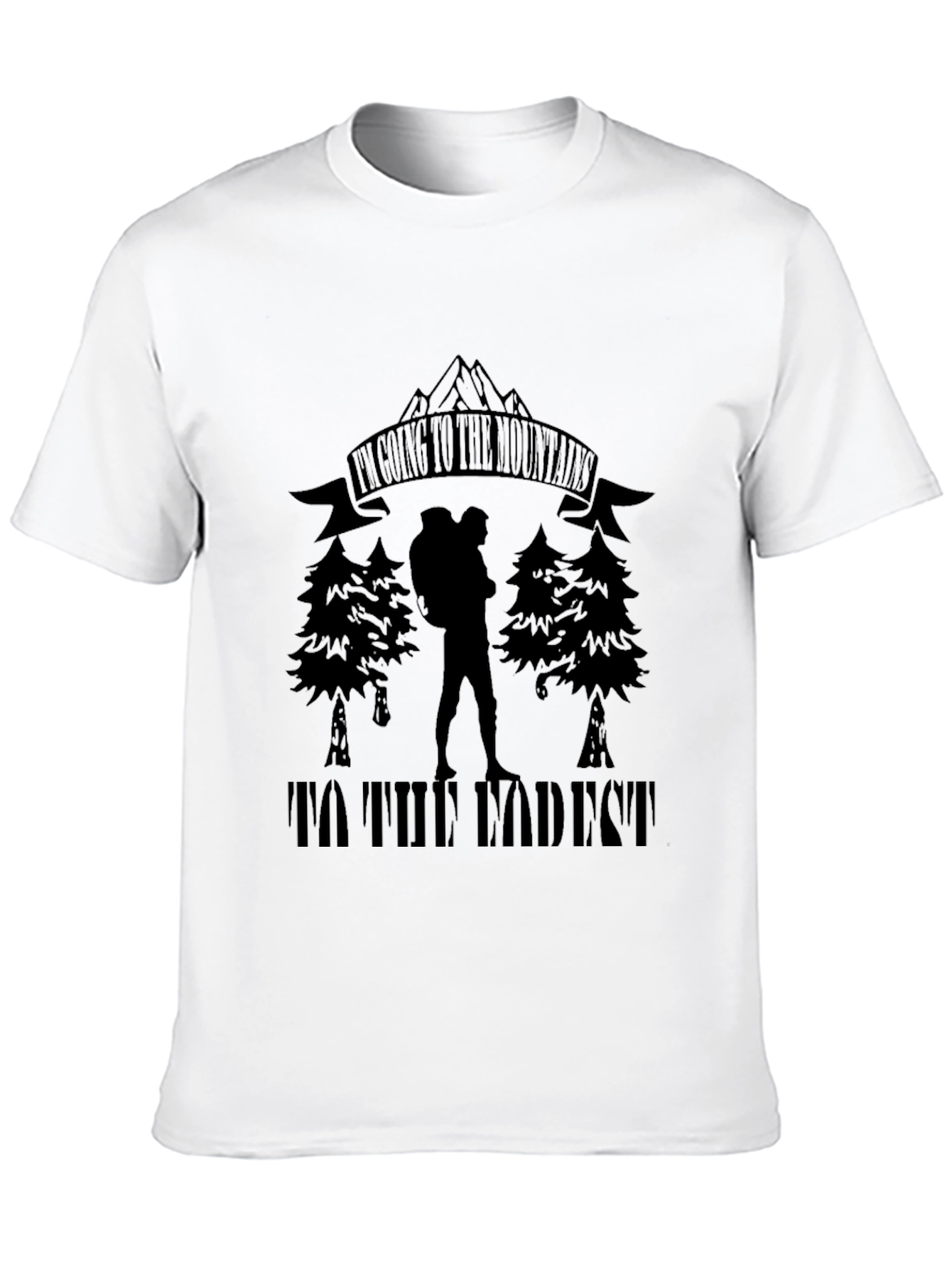 Mountain Adventure Black T-Shirt