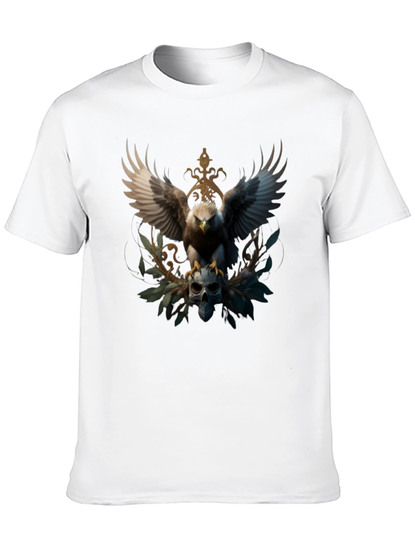 Eagle Skull T-Shirt - Striking Graphic Tee
