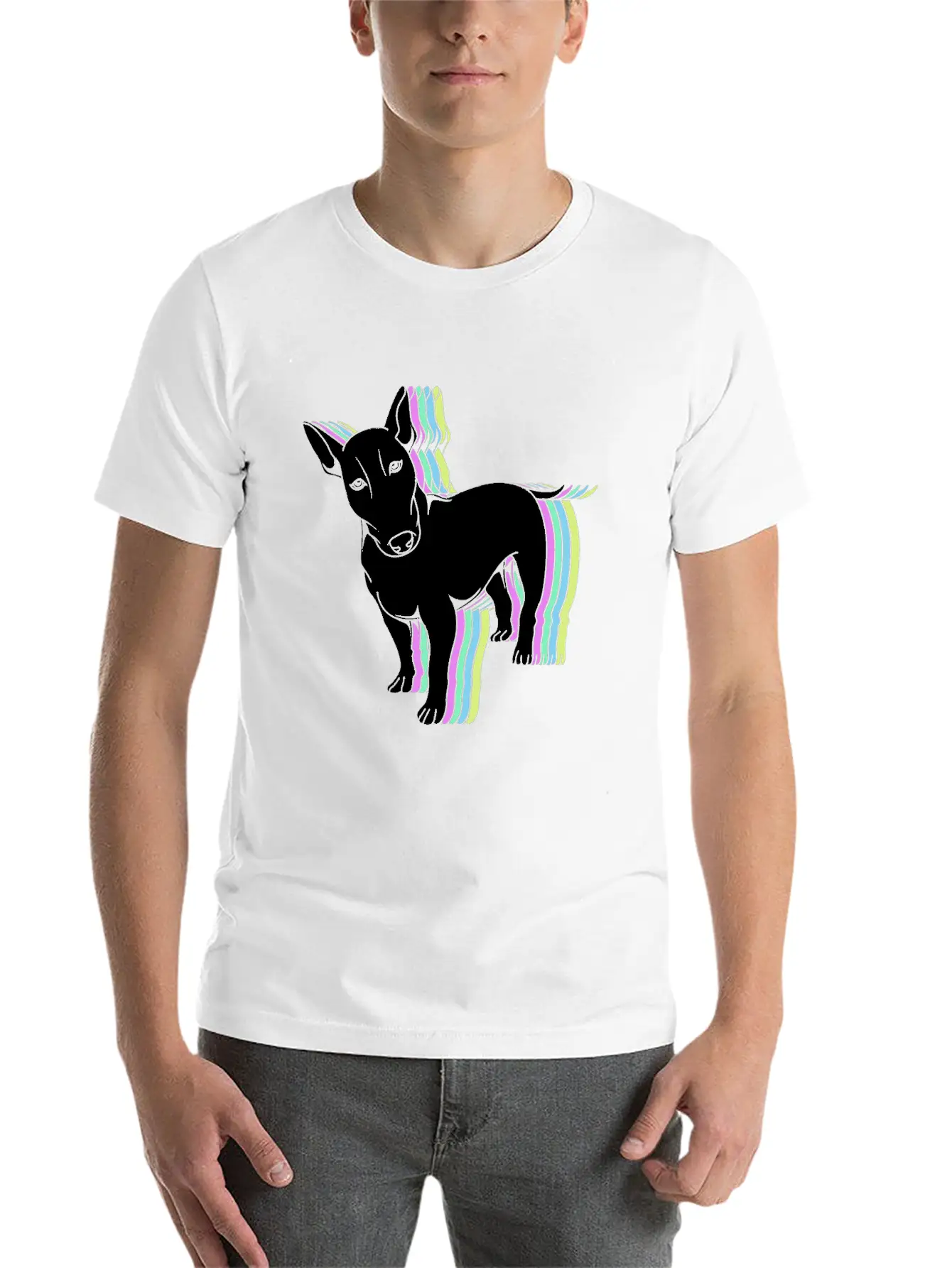 Bull Terrier Lover Colorful Bull Terrier Unisex Casual T-Shirt – Clean Design For Daily Comfort