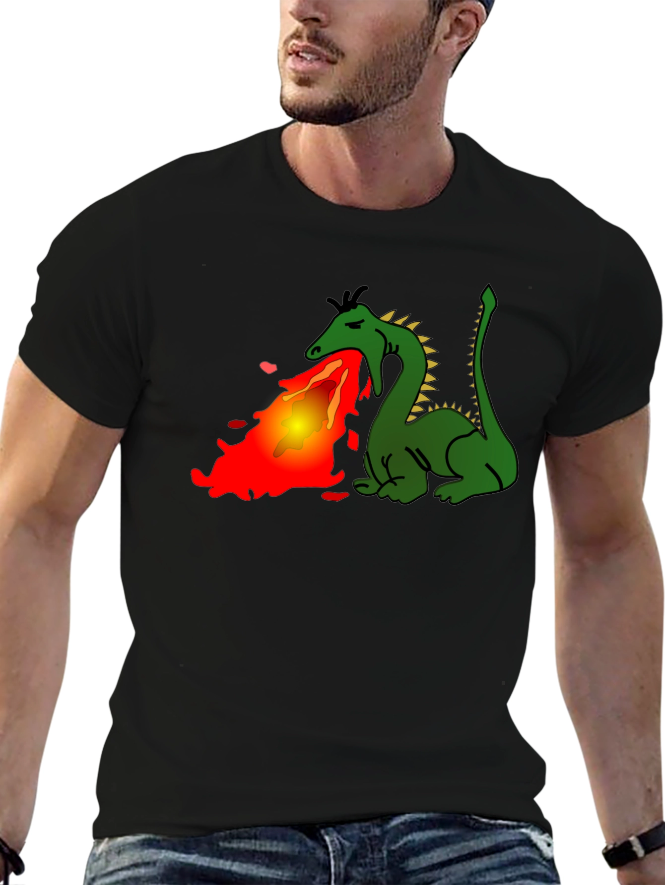Dragon Fire Black T-Shirt