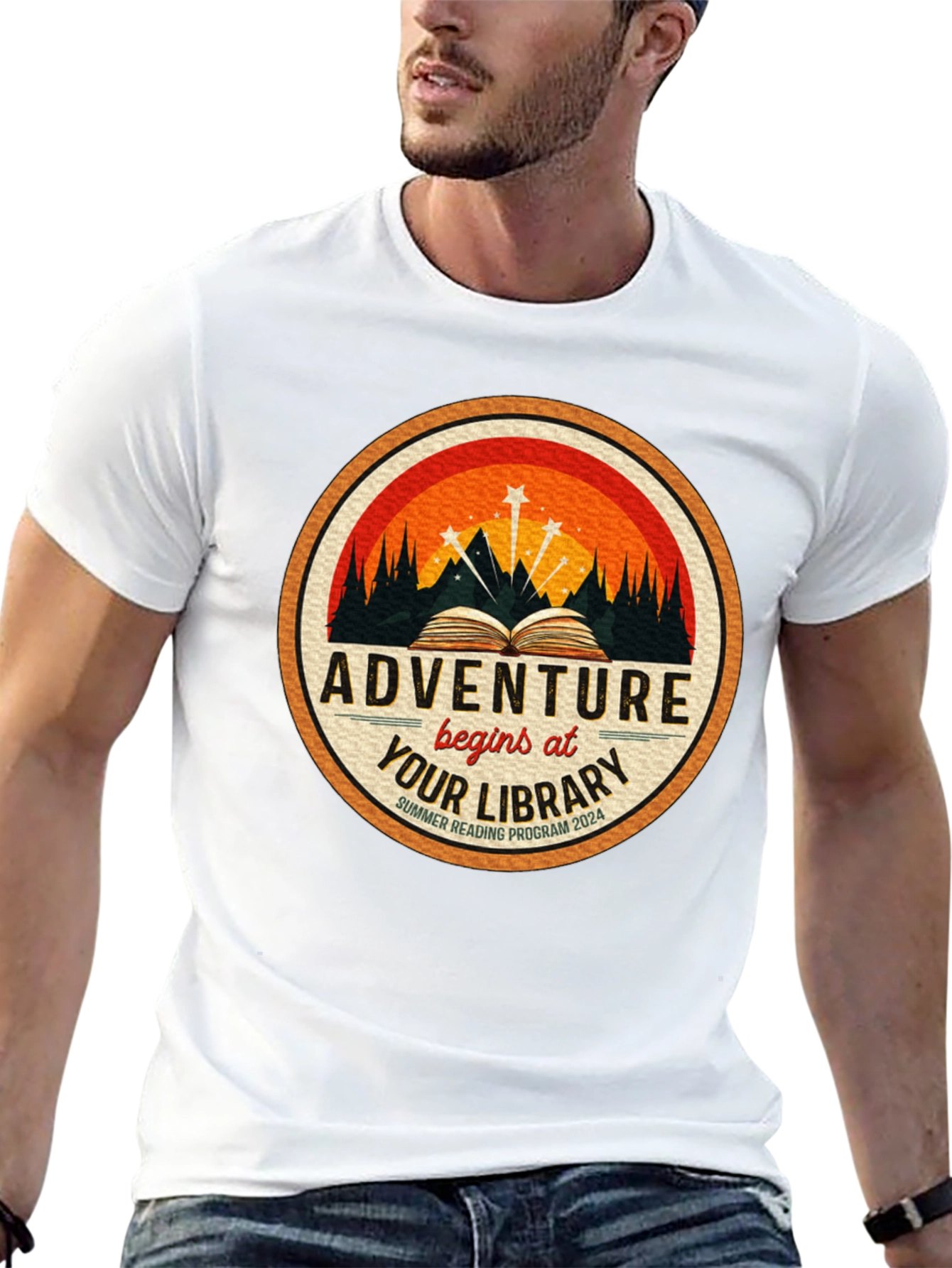Adventure Awaits Library T-Shirt