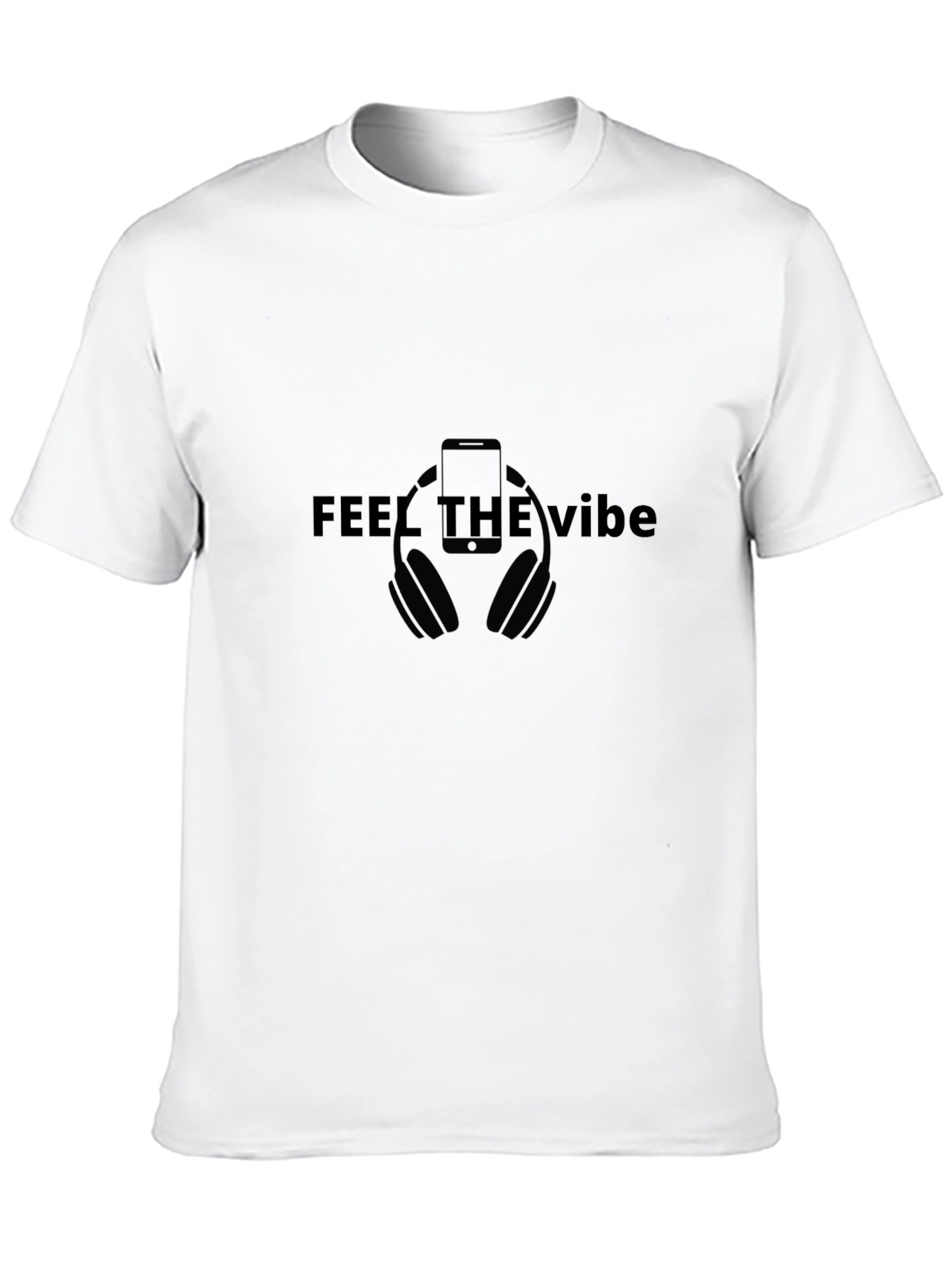 Feel the Vibe Graphic T-Shirt - Black