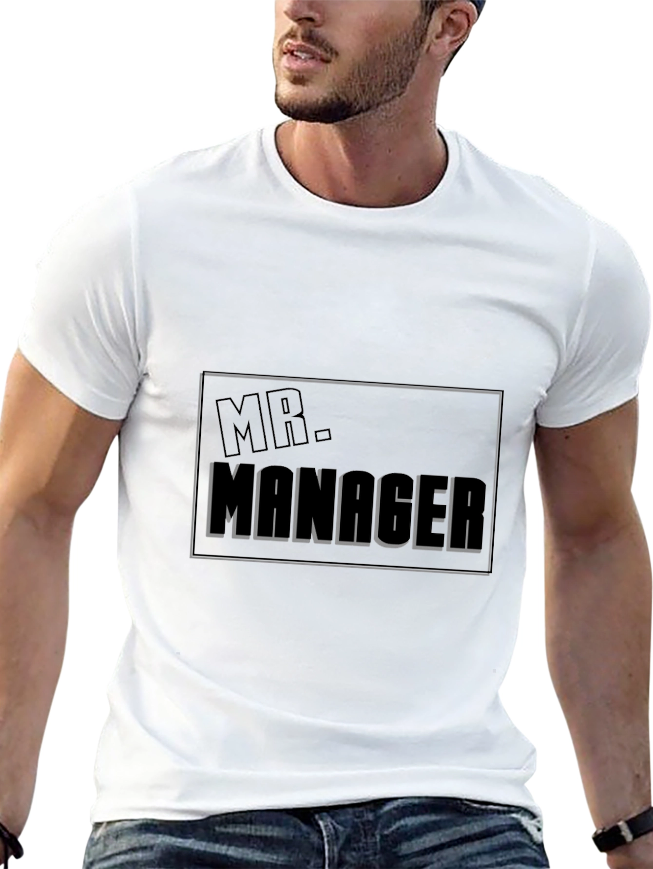 Mr. Manager Novelty Black T-Shirt