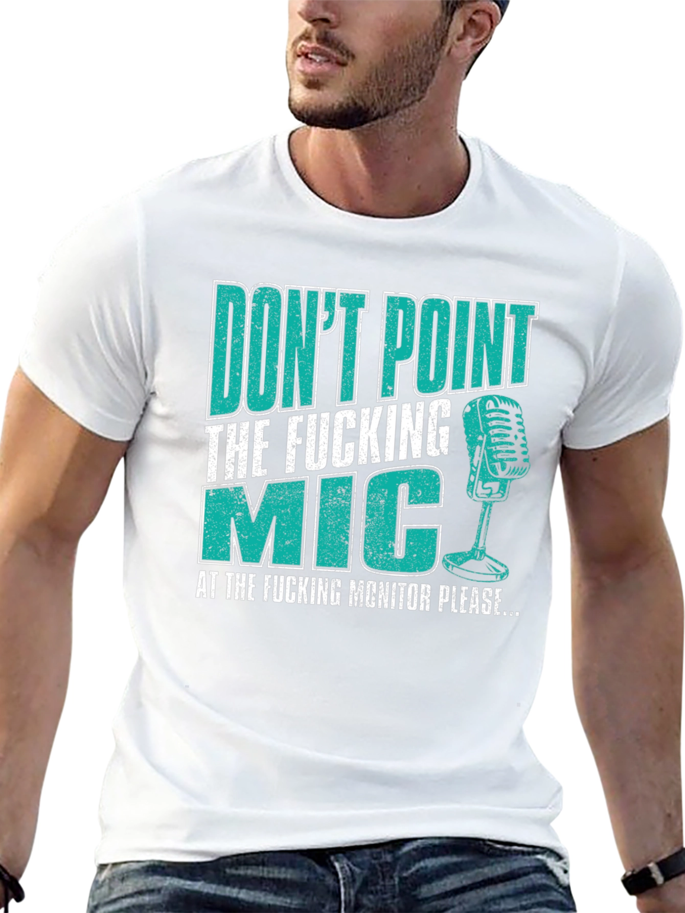 Dont Point The Mic Funny Musician T-Shirt