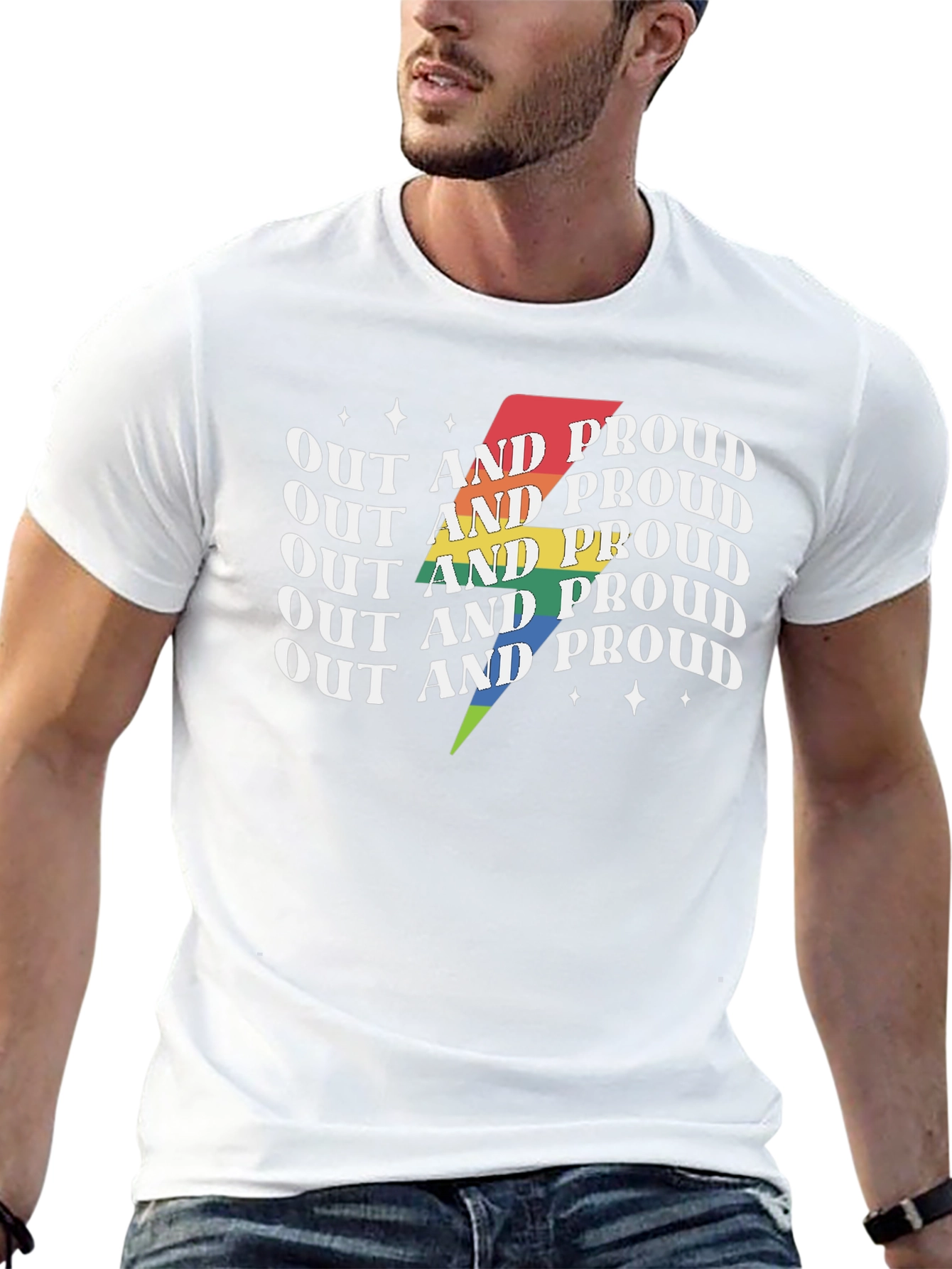 Out and Proud LGBTQ+ T-Shirt