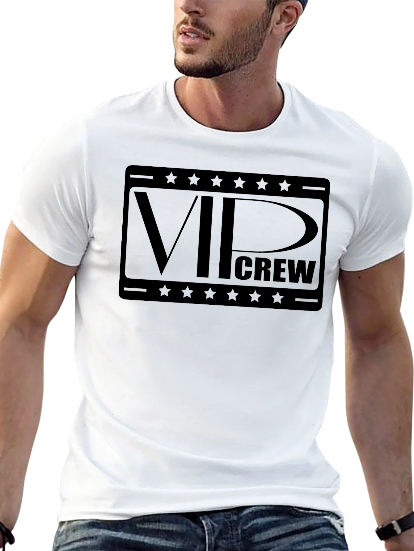 VIP Crew Black Graphic Tee