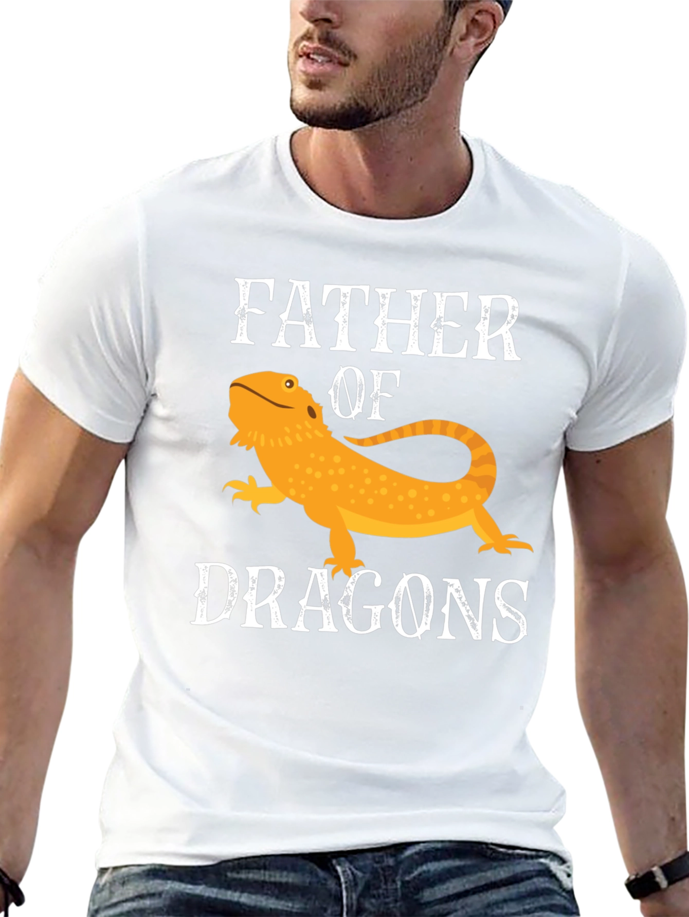 Father of Dragons Bearded Dragon T-Shirt