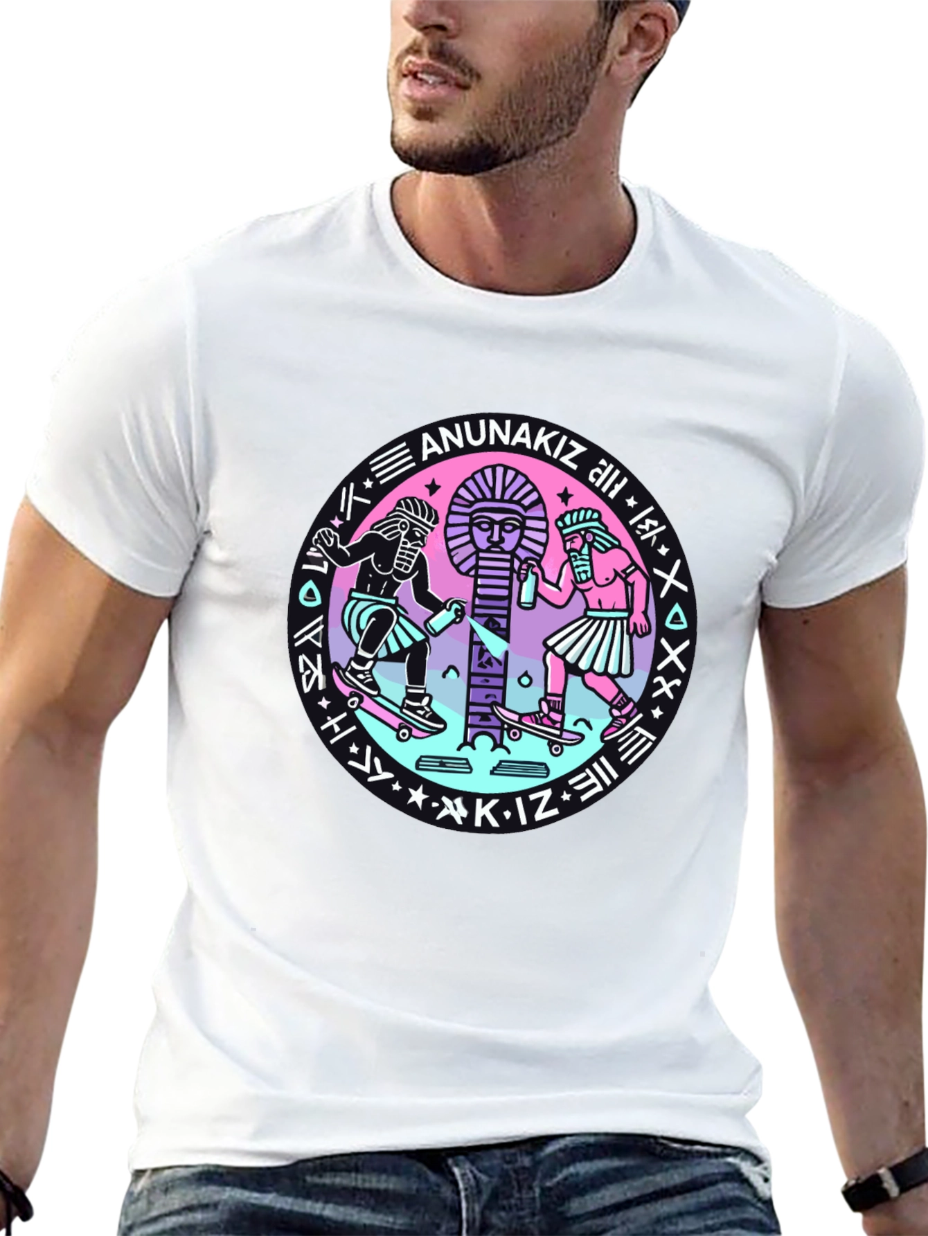 Anunakiz Graphic Tee - Black