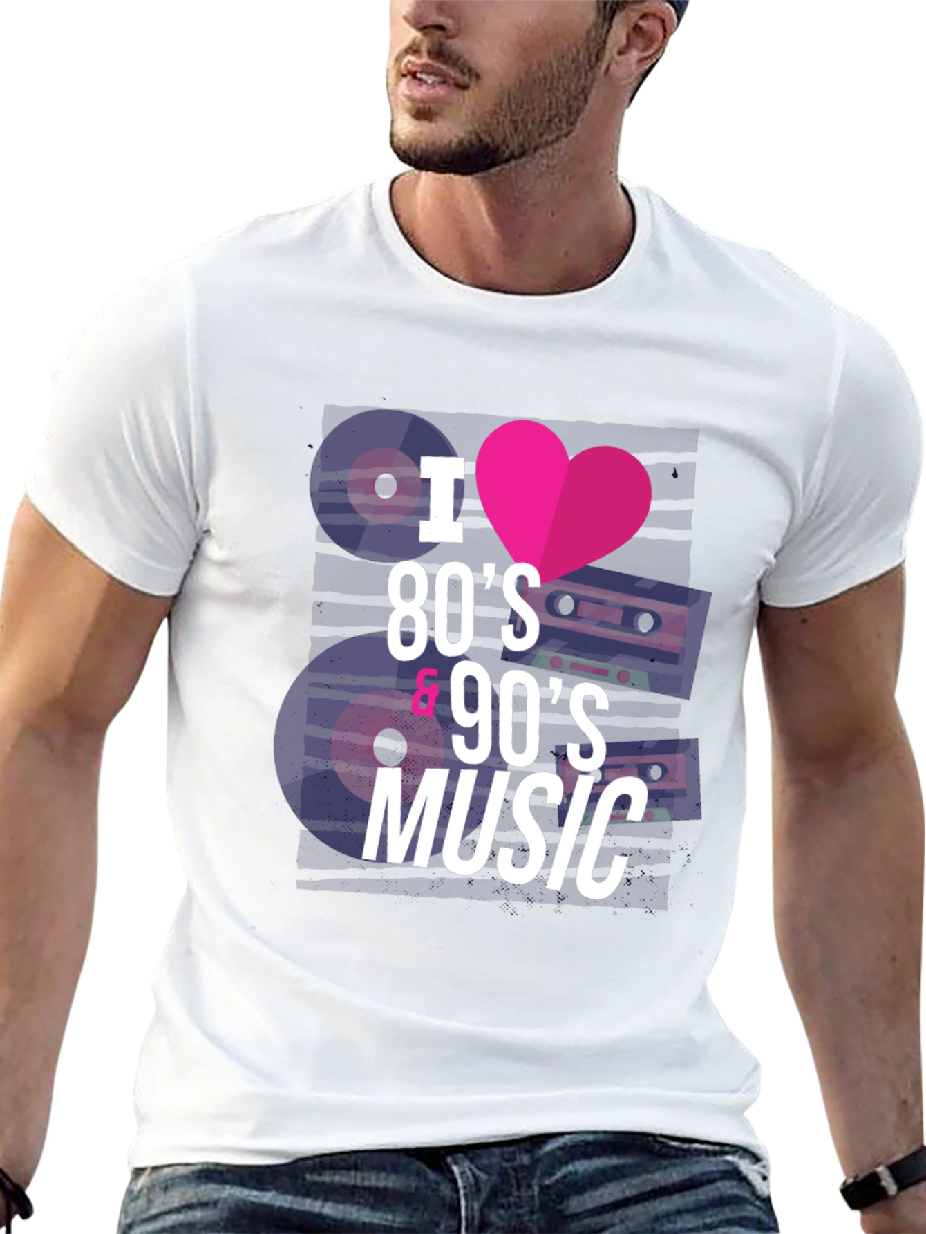 I Love 80s & 90s Music T-Shirt