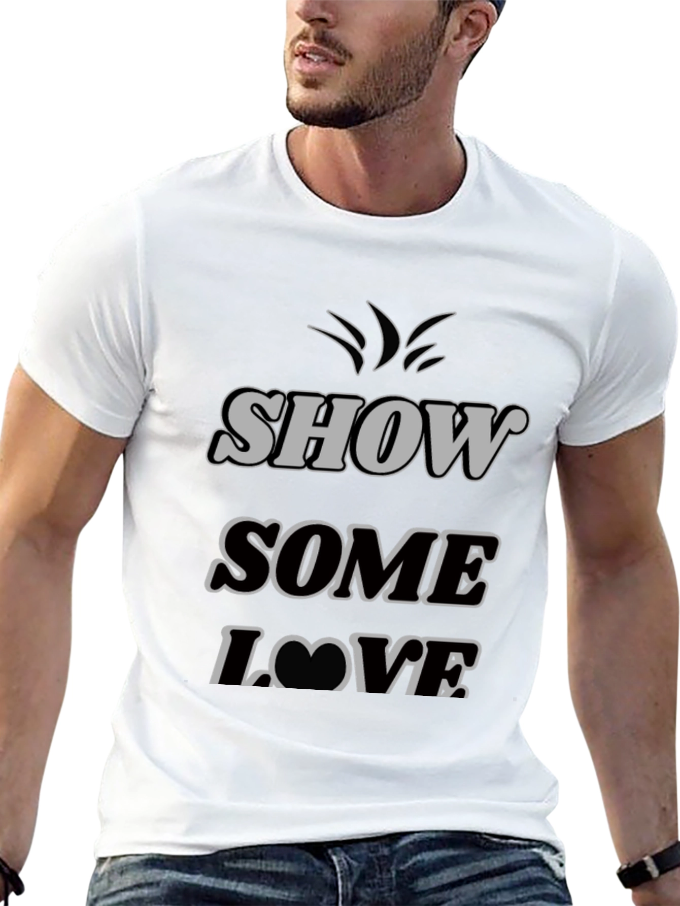 Show Some Love Graphic Tee - Black T-Shirt