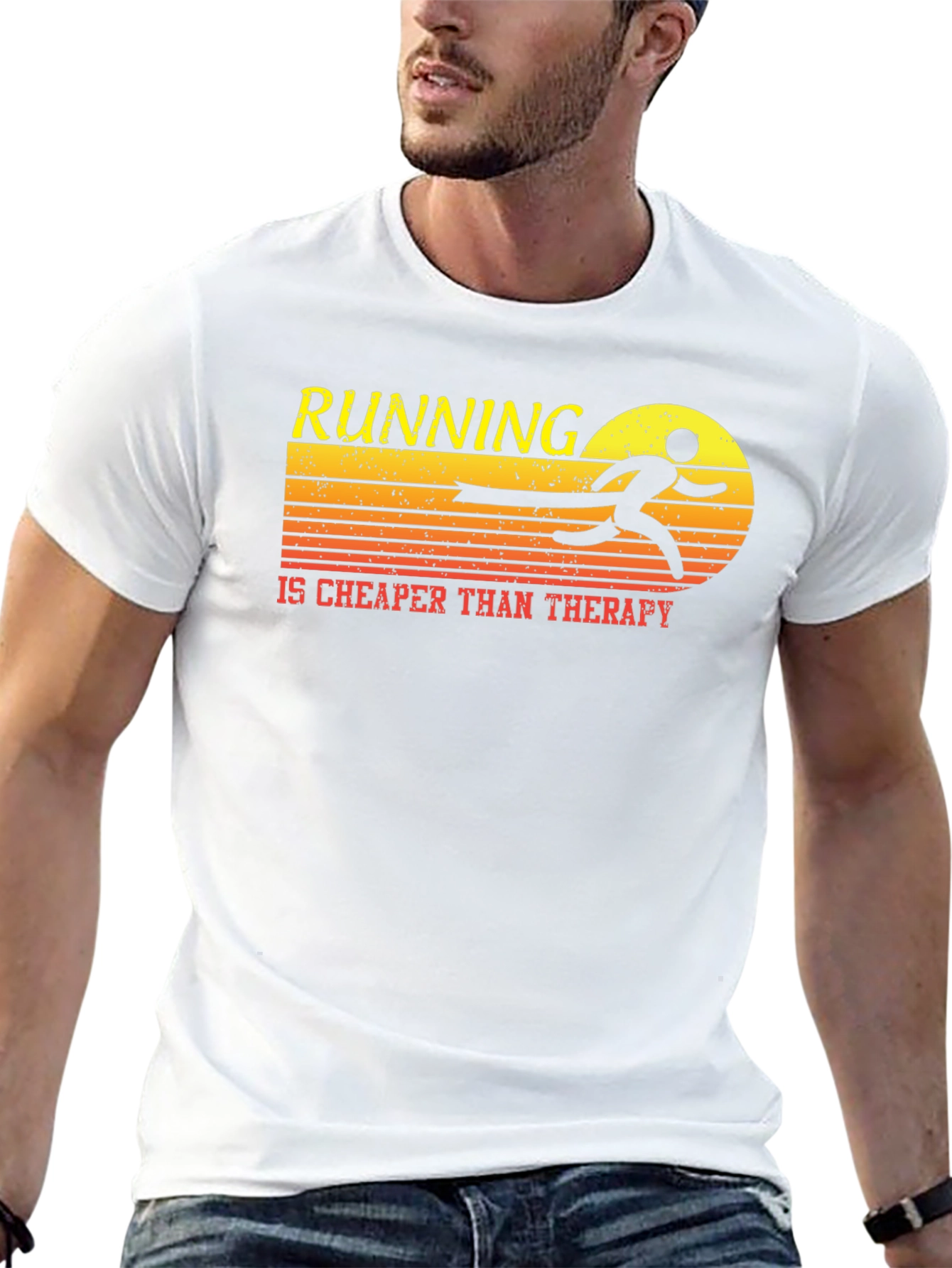 Running is Cheaper Than Therapy T-Shirt