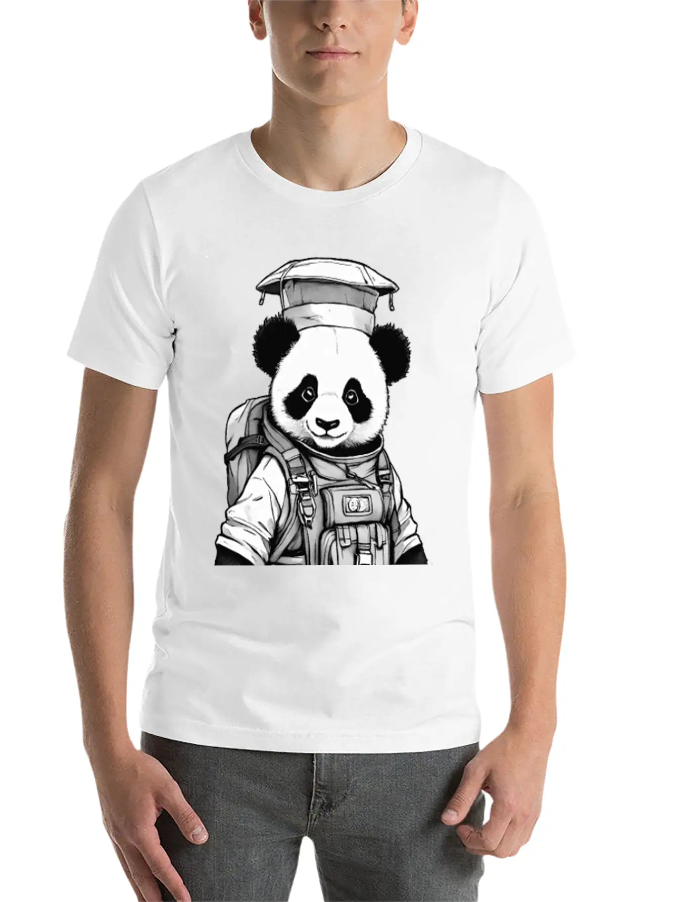 Chief Panda Unisex Casual T-Shirt – Clean Design For Daily Comfort