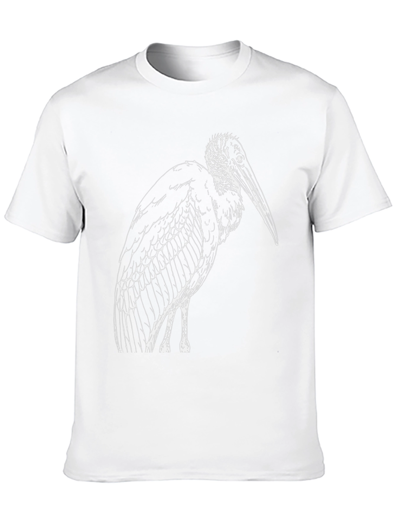 Marabou Stork Graphic Tee - Classic Black