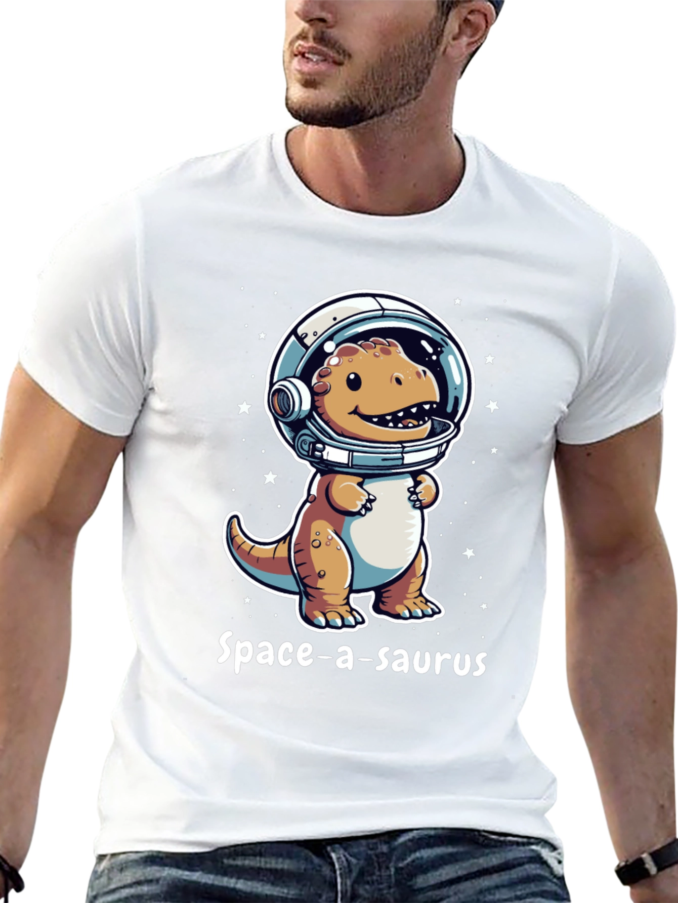 Space-a-saurus T-Shirt - Dinosaur Astronaut Tee