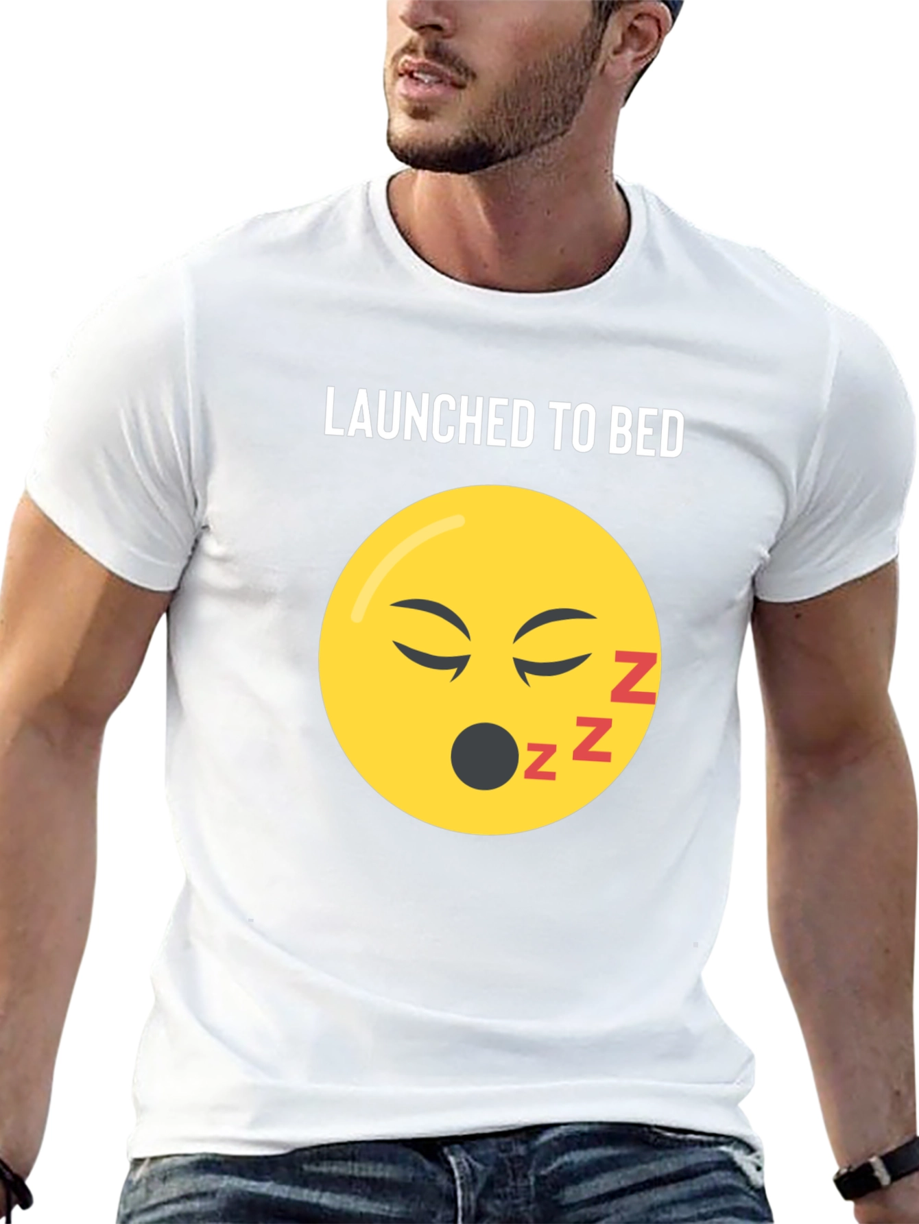 Launched To Bed Graphic T-Shirt