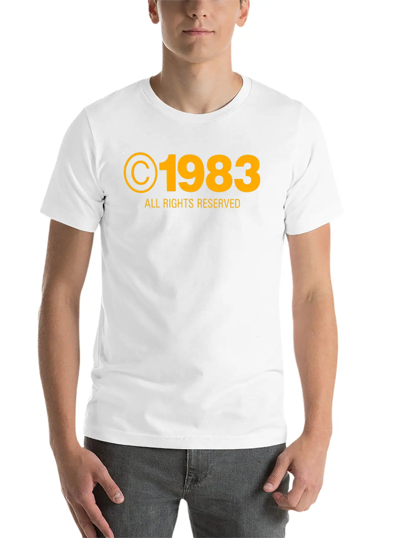 Copyright 1983 Unisex Casual T-Shirt – Clean Design For Daily Comfort
