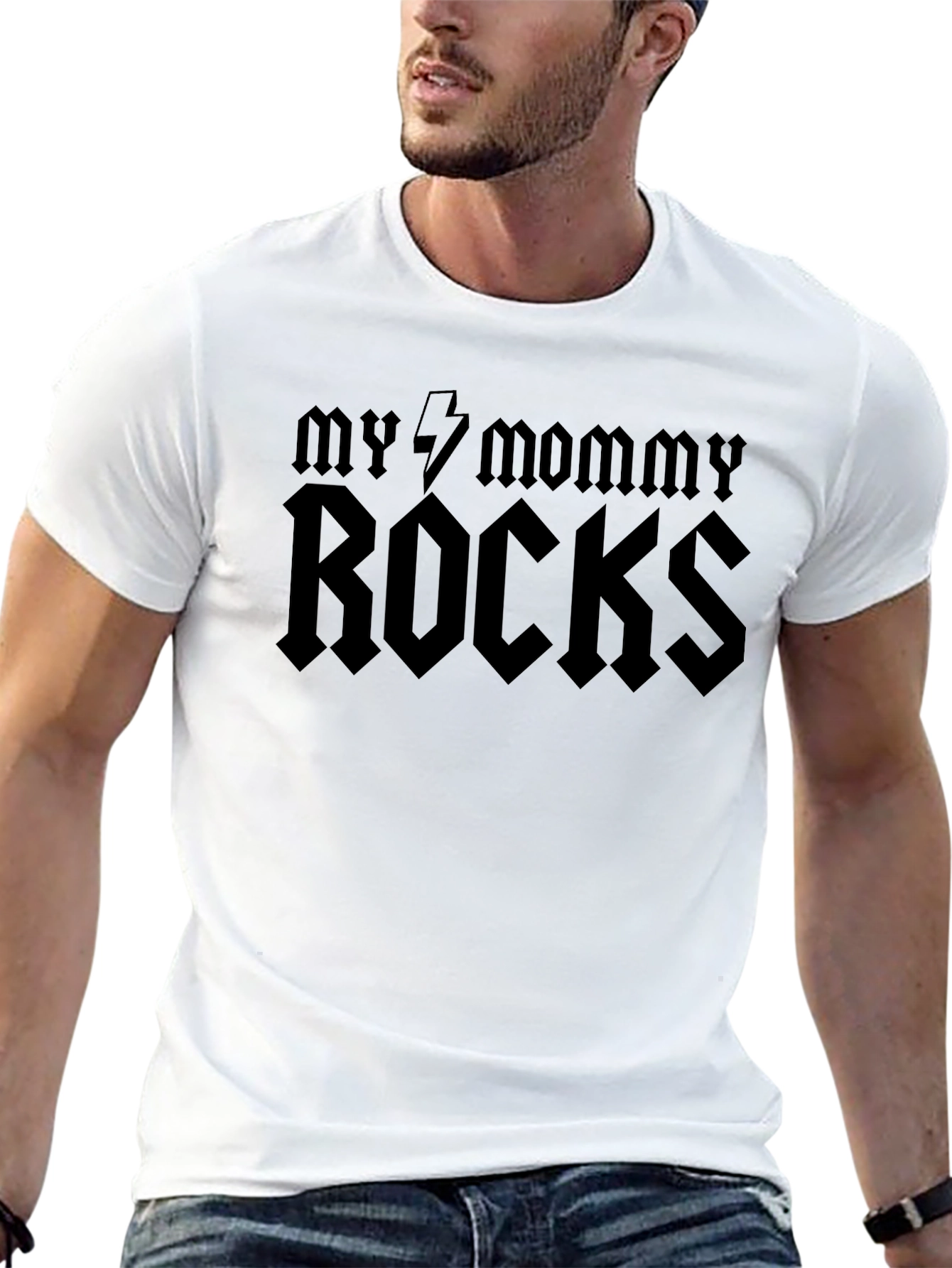 My Mommy Rocks T-Shirt - Black
