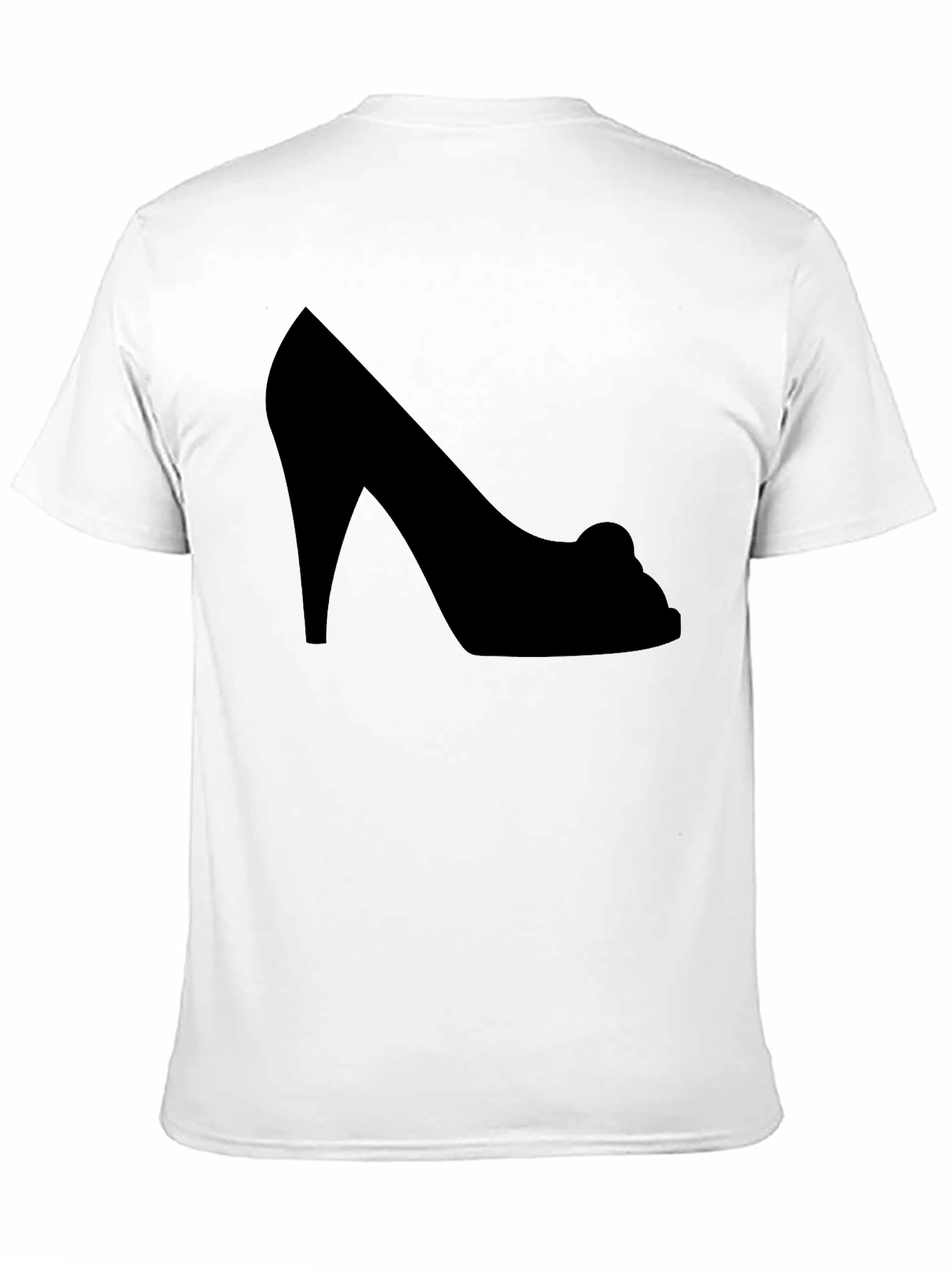High Heel Silhouette Black Graphic Tee
