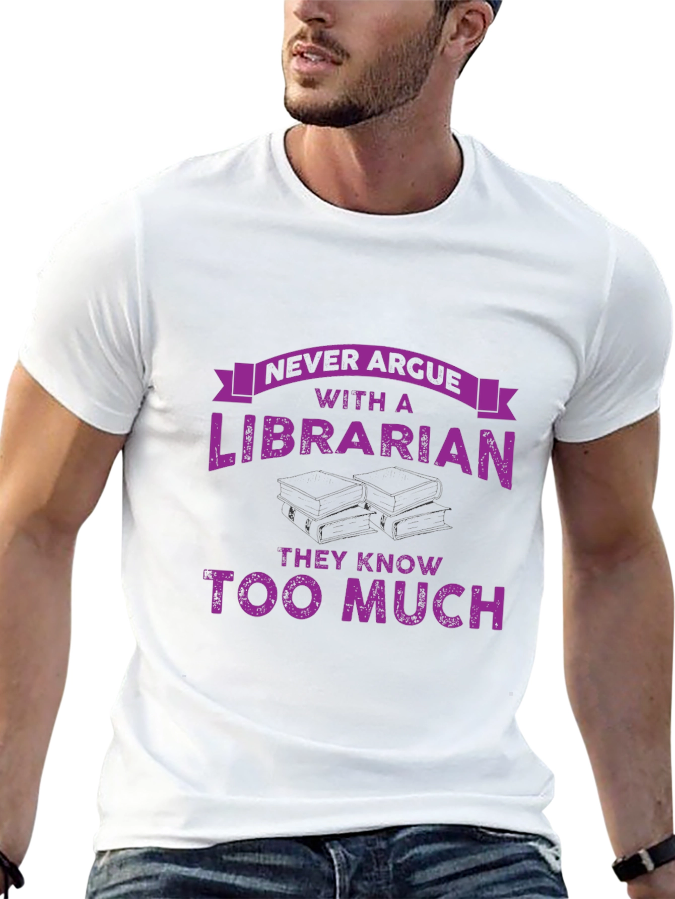 Never Argue With a Librarian T-Shirt